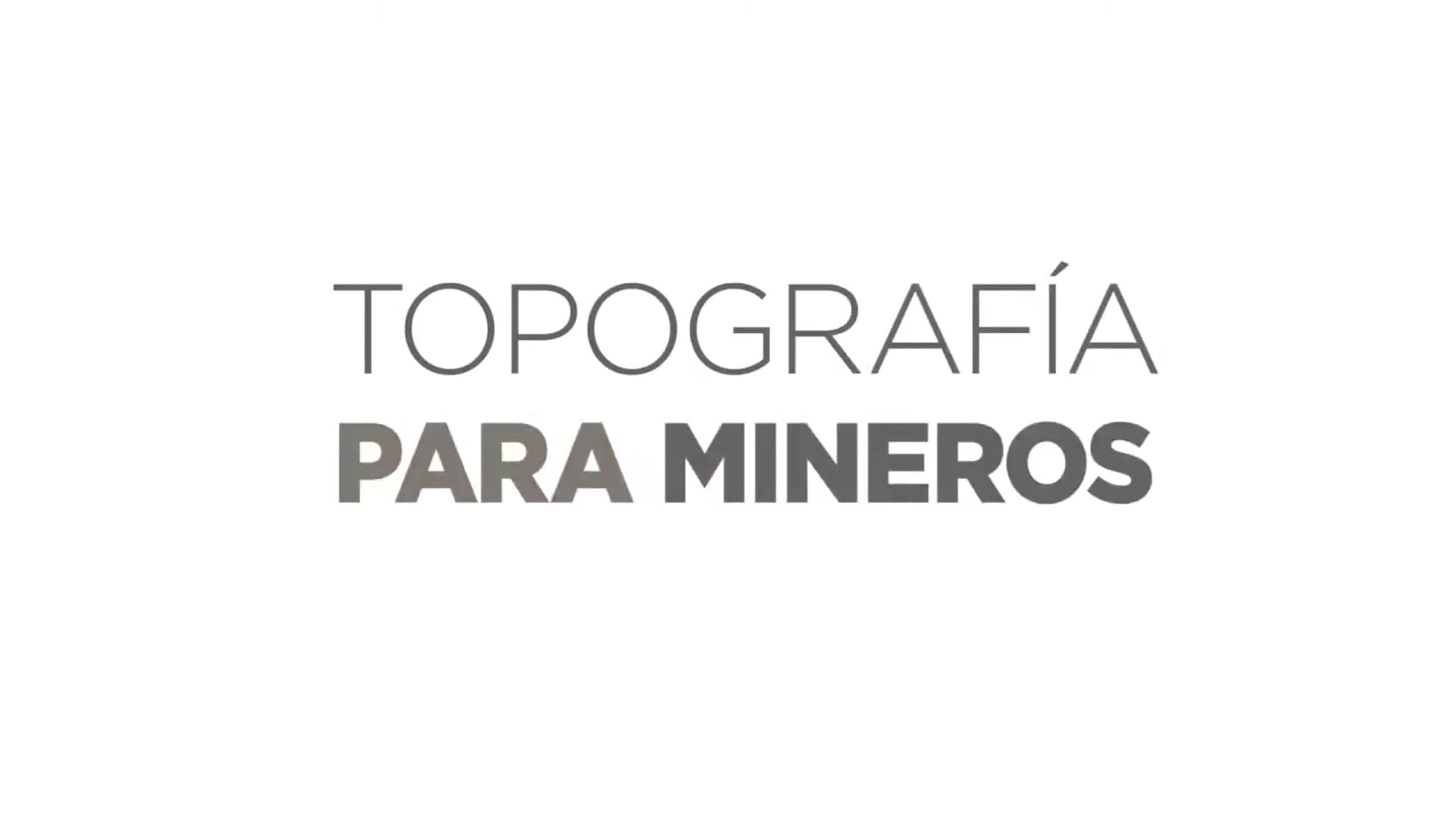 Topografía para Mineros.