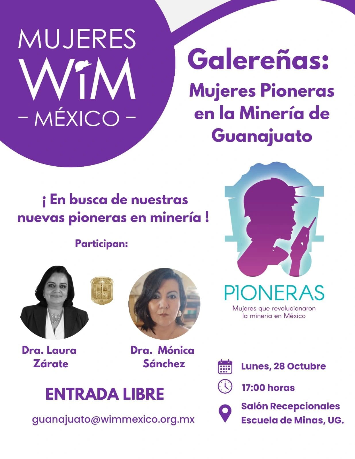 Conversatorio “Galereñas: Mujeres Pioneras en la Minería de Guanajuato”