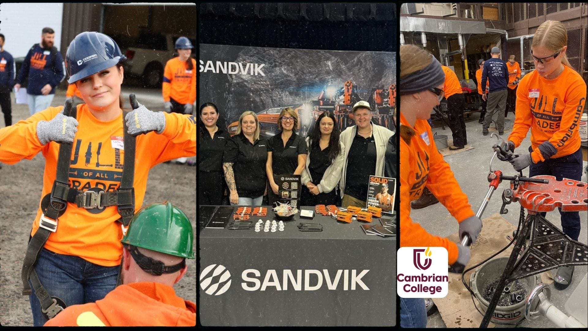 Sandvik impulsa la participación femenina en los oficios calificados durante el evento "Jill of All Trades" en Cambrian College