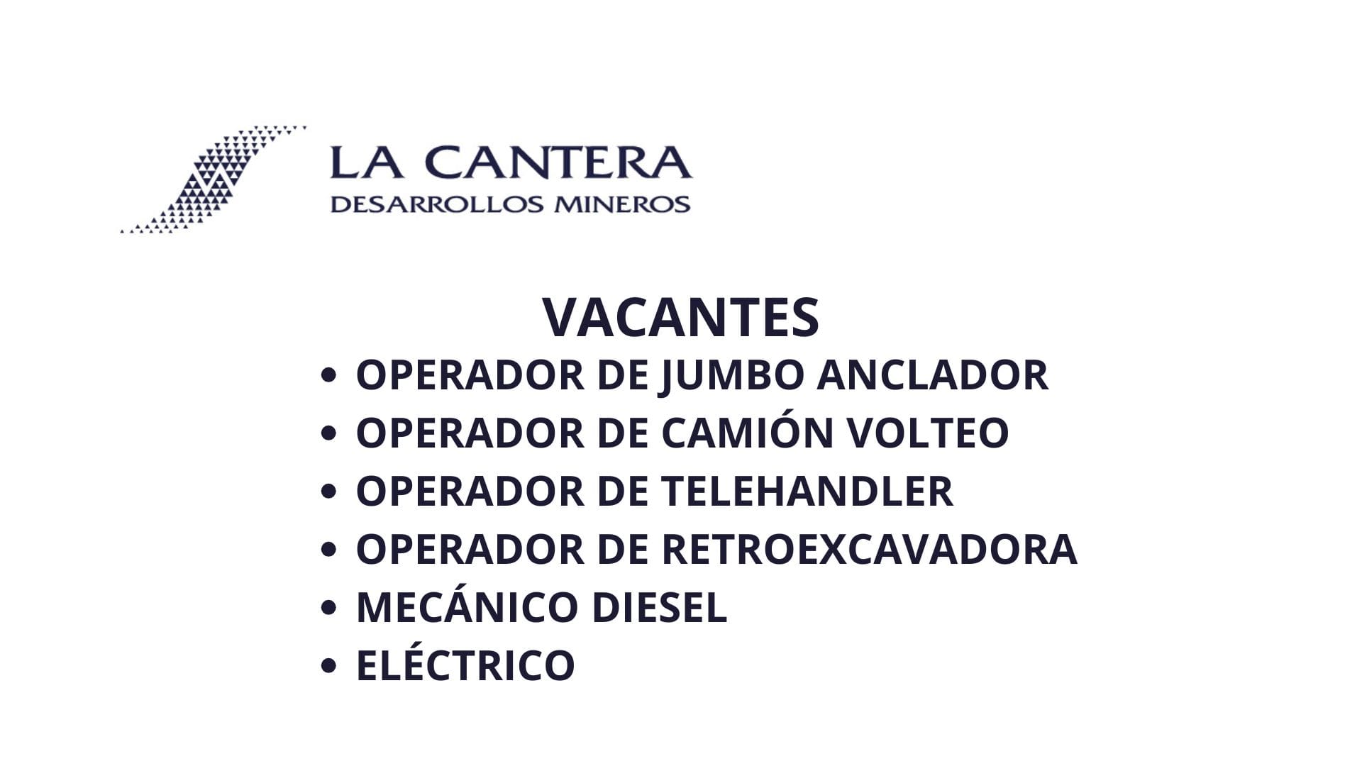 Oportunidad Laboral La Cantera