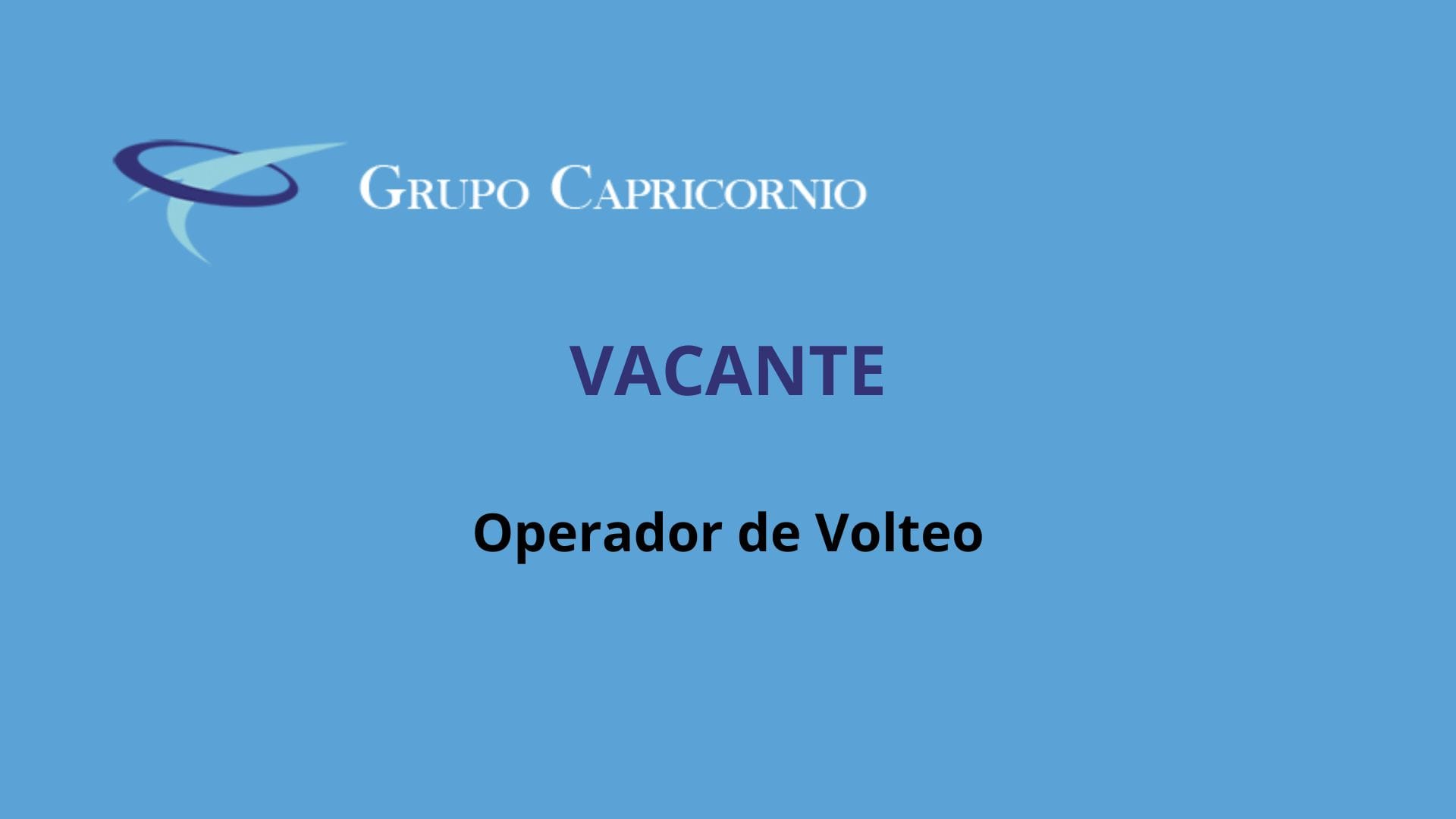 Oportunidad Laboral Grupo Capricornio