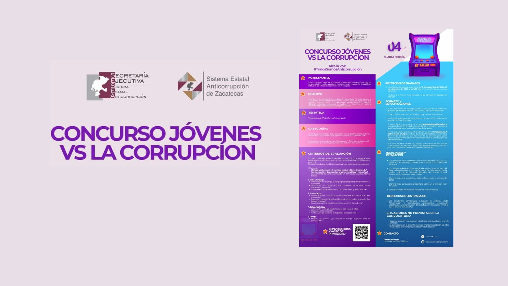 Jóvenes Zacatecanos se Unen Contra la Corrupción en Nueva Convocatoria del Sistema Estatal Anticorrupción