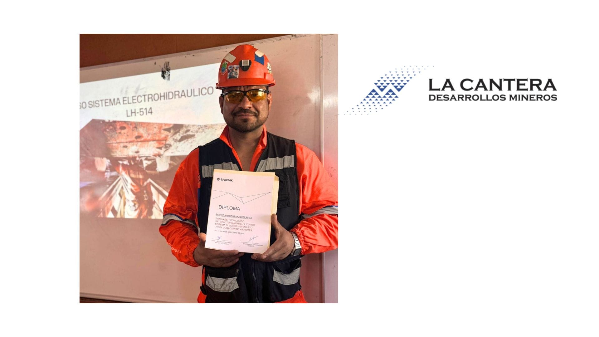 Capacitación clave en La Cantera Desarrollos Mineros: mantenimiento del cargador LH-514