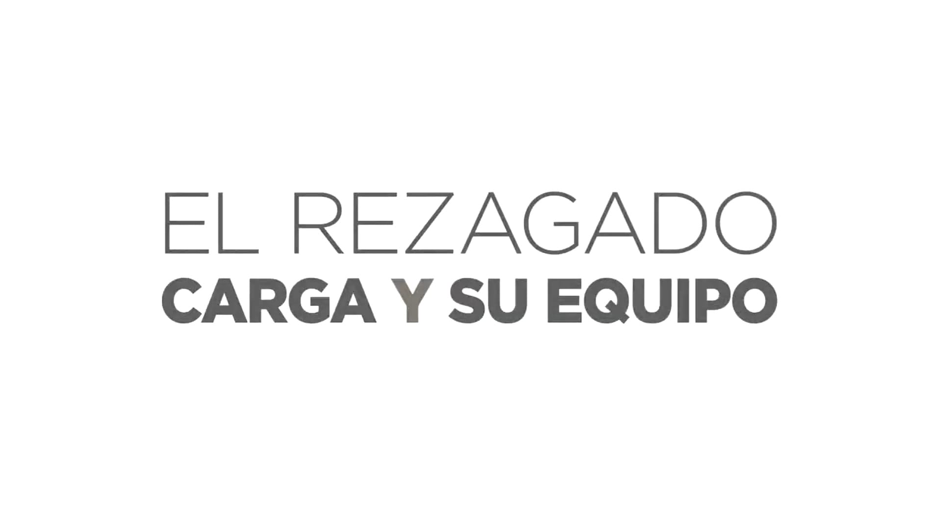 La Etapa de Rezagado/Carga y su Equipo.