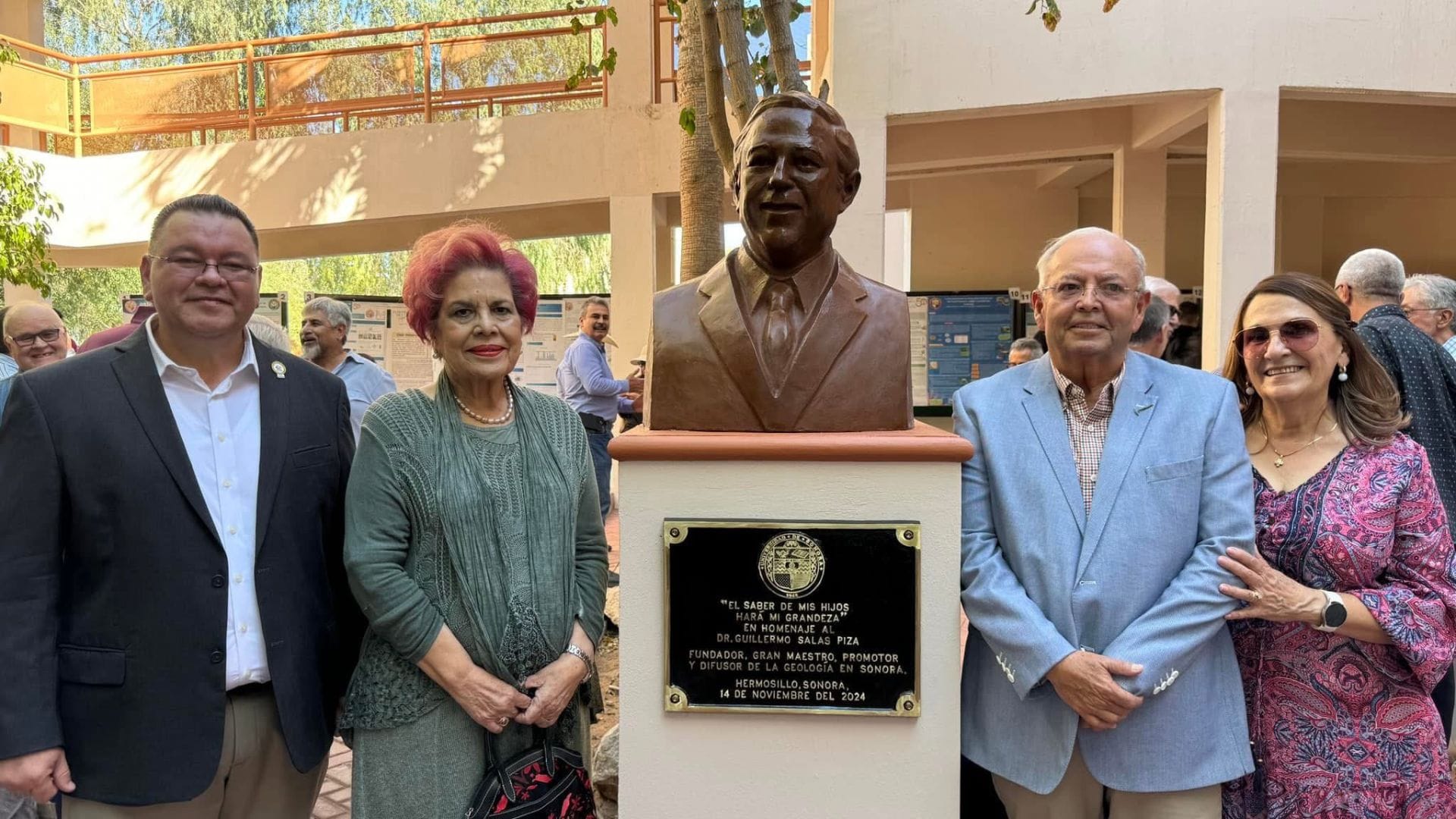 Develan busto en honor al Dr. Guillermo Salas Pizá en SoyUnison