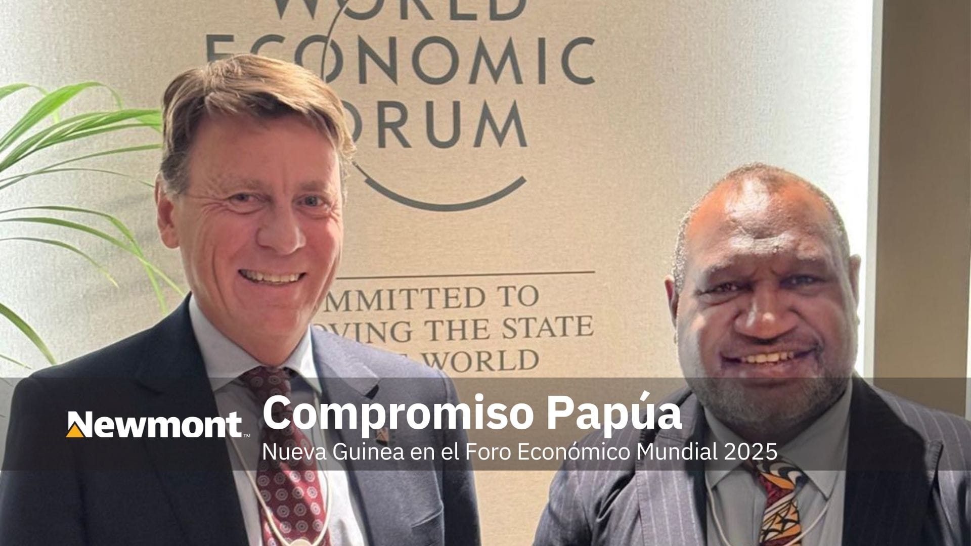 Newmont ratifica su compromiso con Papúa Nueva Guinea en el Foro Económico Mundial 2025