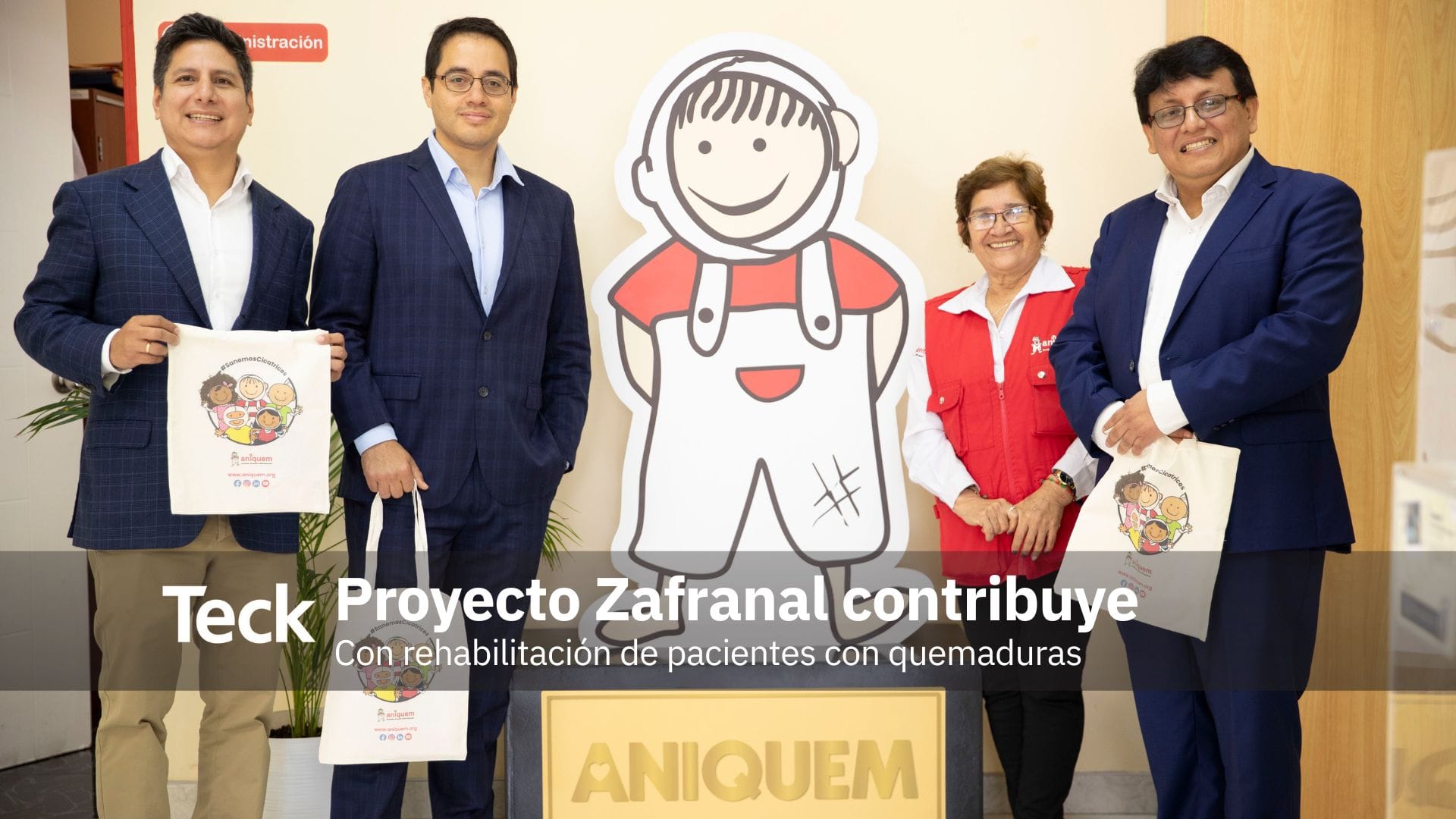 Alianza entre Aniquem y proyecto Zafranal contribuye a la rehabilitación de pacientes con quemaduras