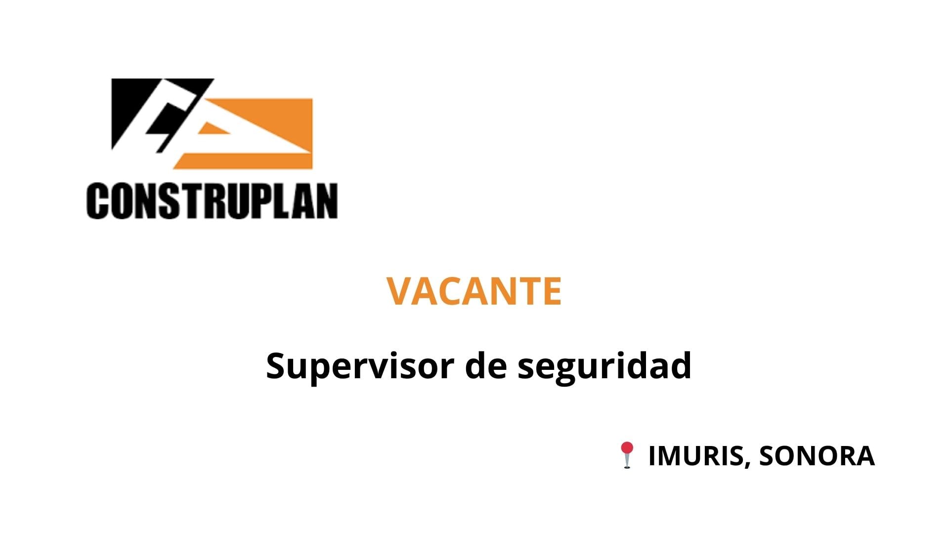 Oportunidad Laboral CONSTRUPLAN