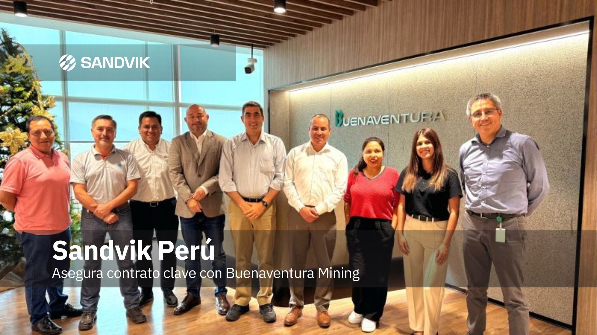 Sandvik Perú asegura contrato clave con Buenaventura Mining Company para suministro de maquinaria minera