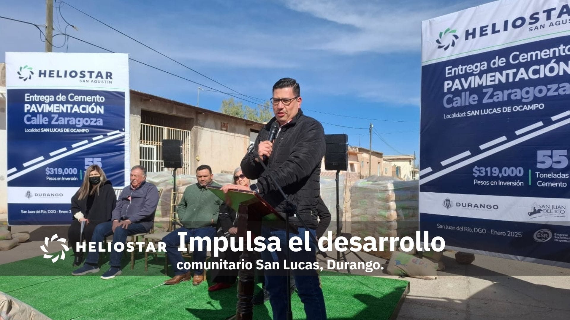 Heliostar impulsa el desarrollo comunitario en San Lucas, Durango.