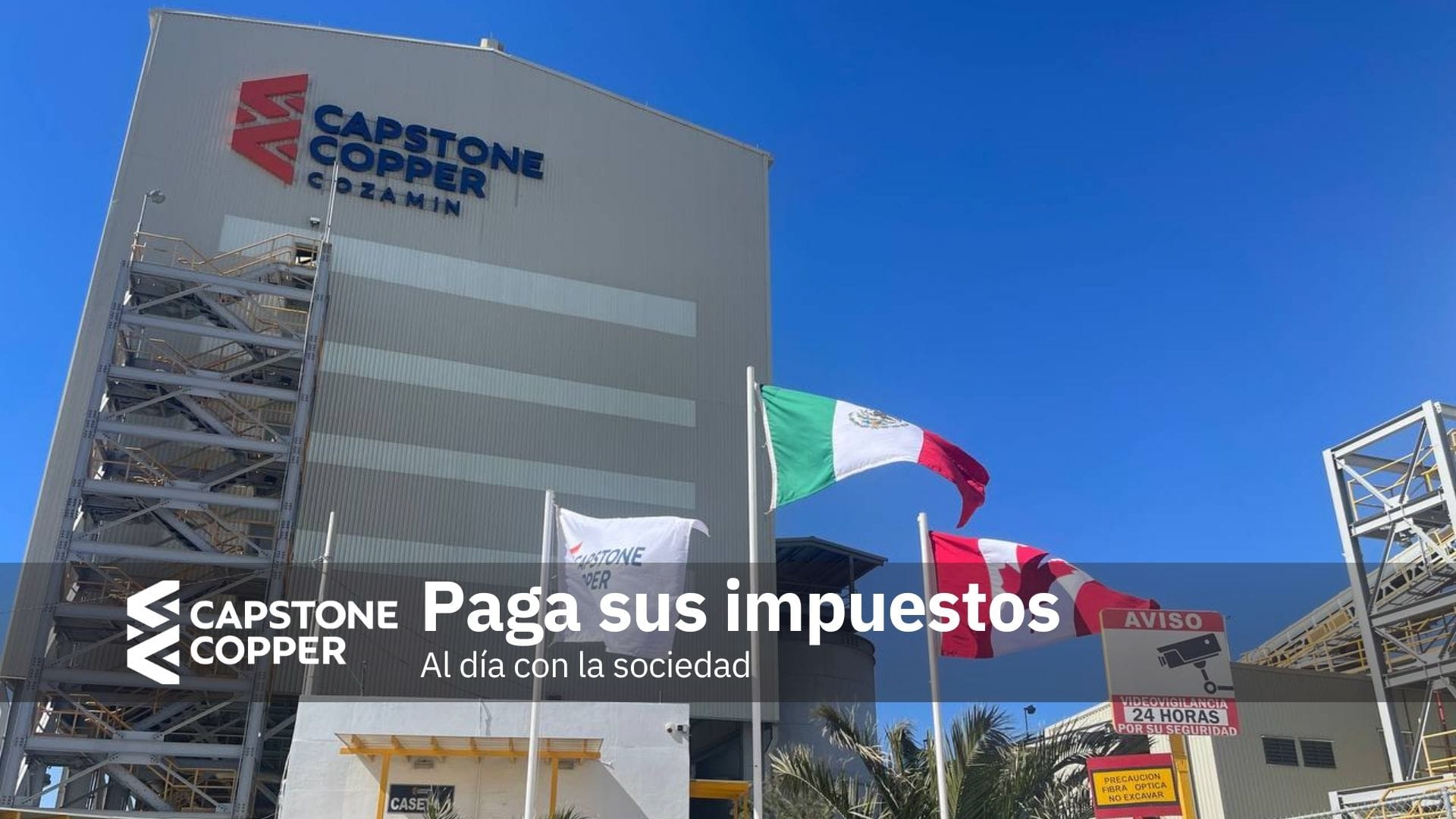 Capstone Copper Cozamin informa de su cumplimiento de todas sus obligaciones fiscales