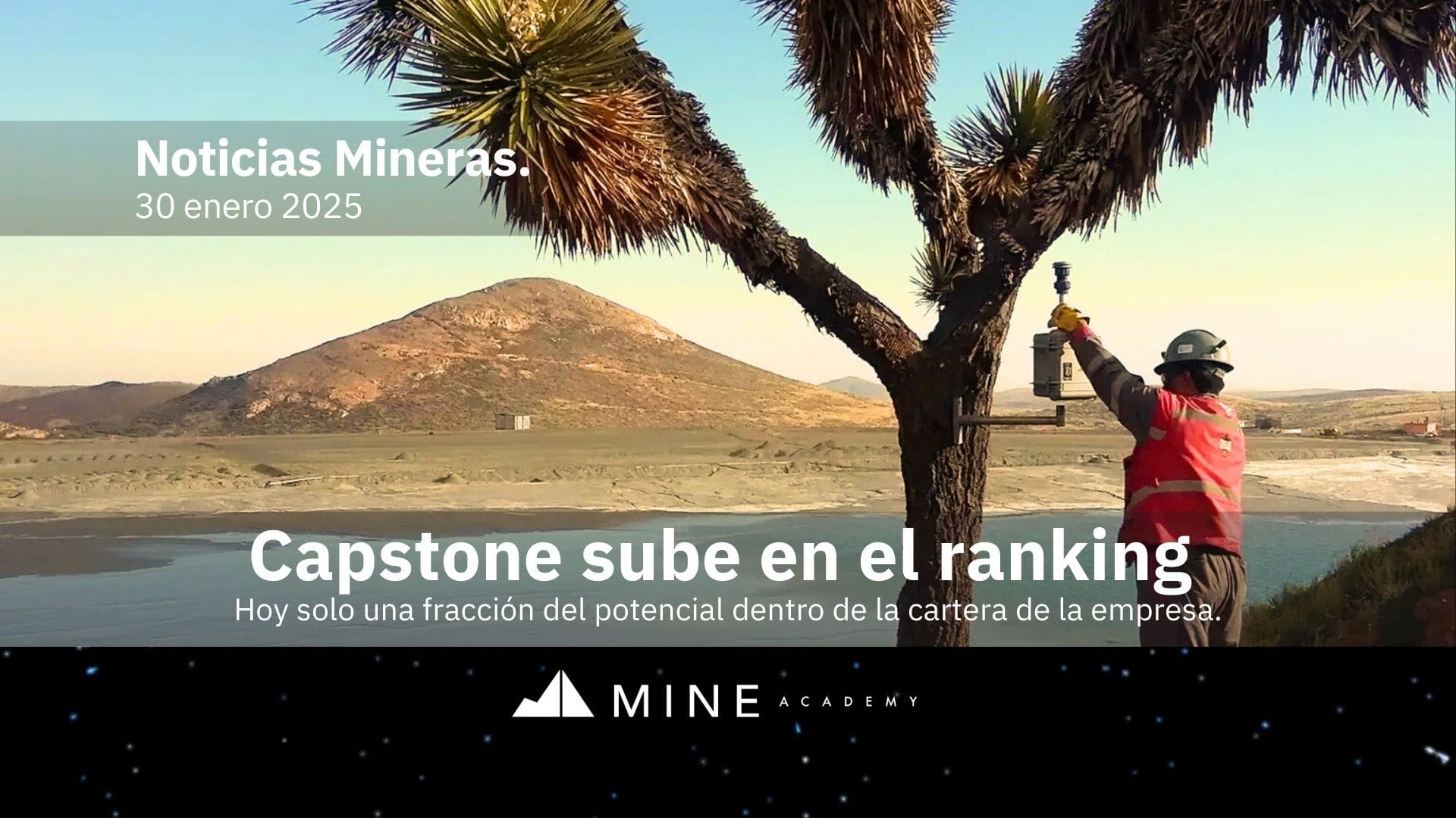 Noticias mineras 30 de enero, presentadas por Sandvik Mining and Rock Solutions.