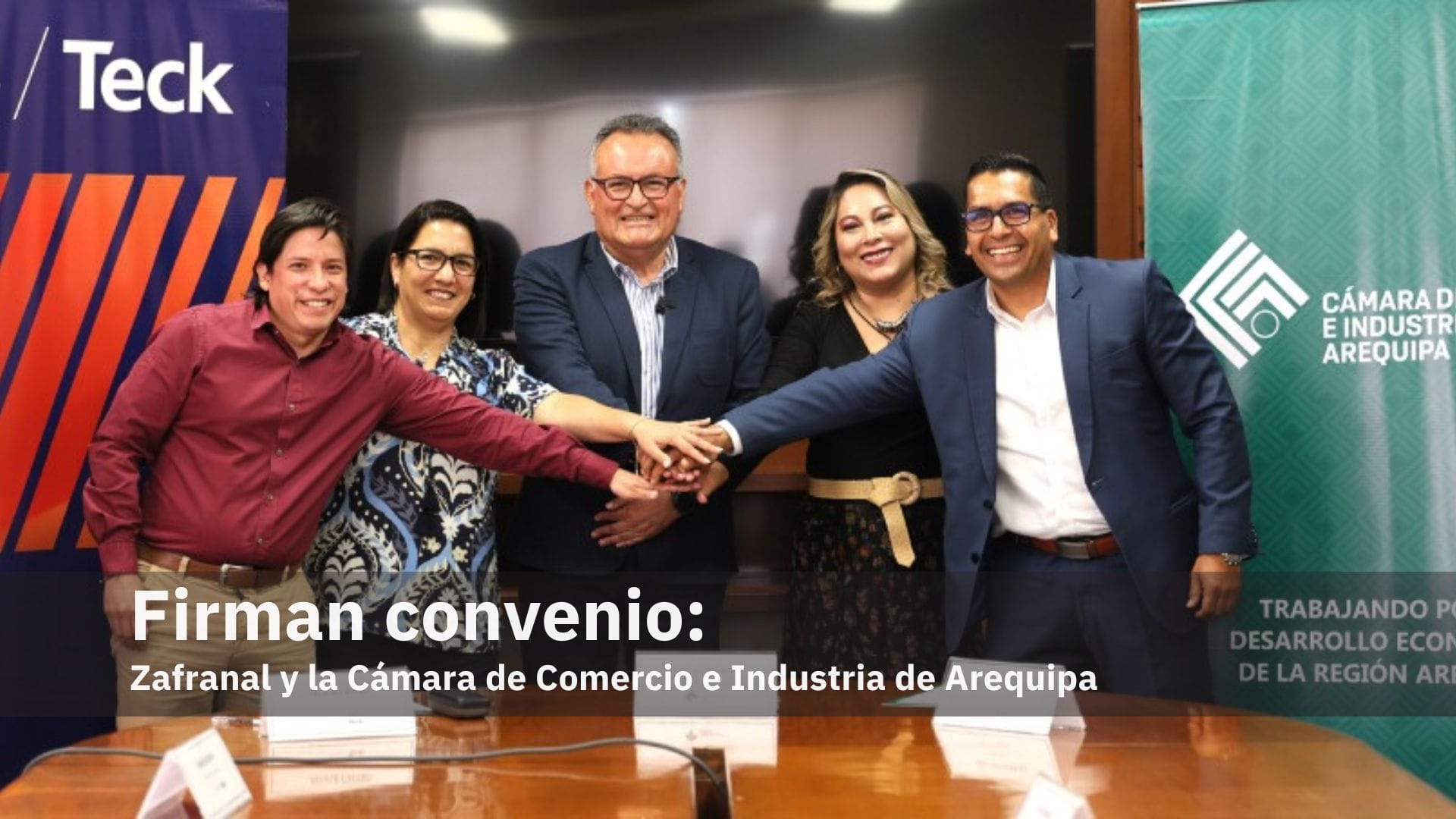 Zafranal y la Cámara de Comercio e Industria de Arequipa firman convenio para impulsar empleo y procura local