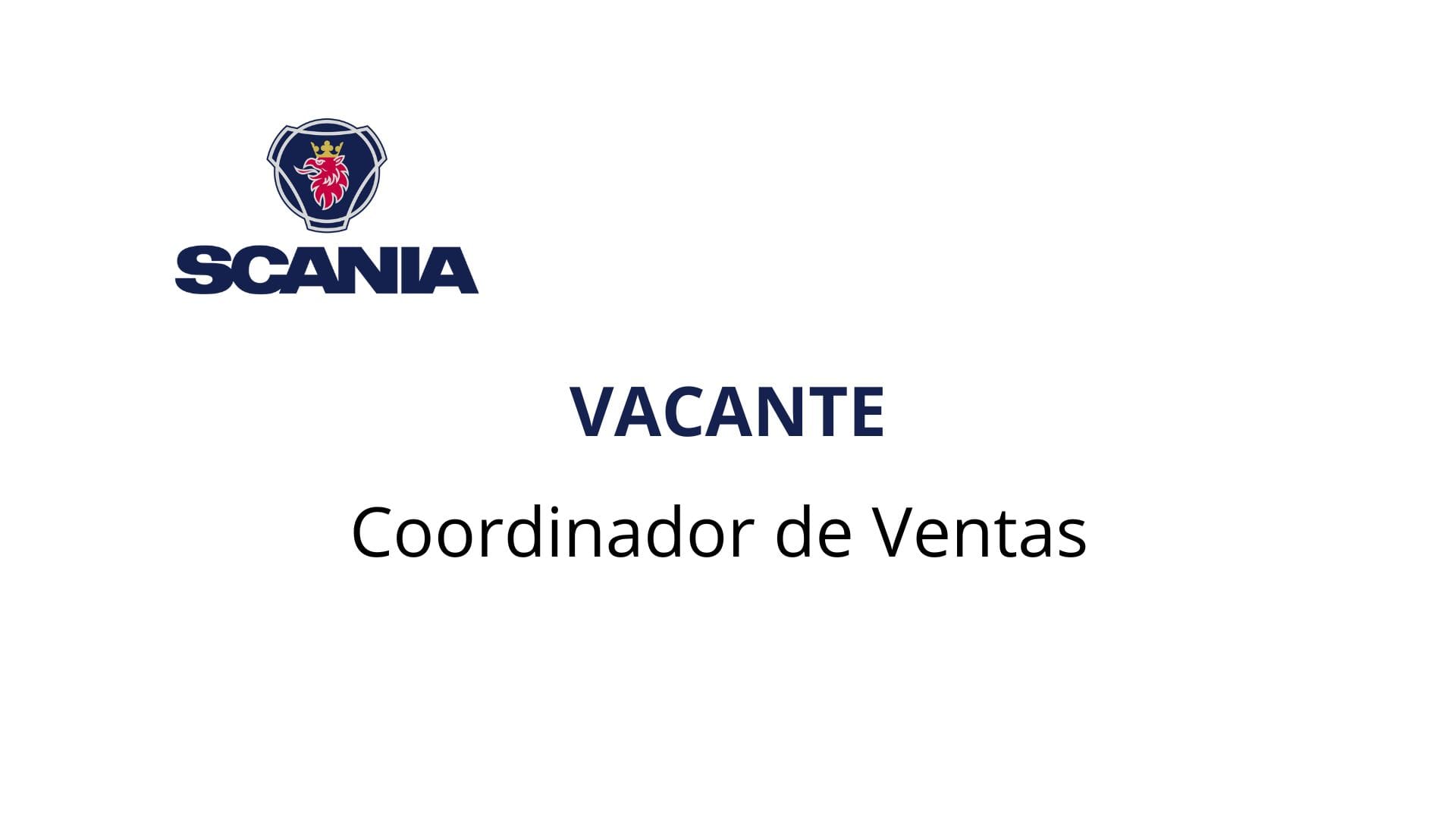 Oportunidad Laboral Scania