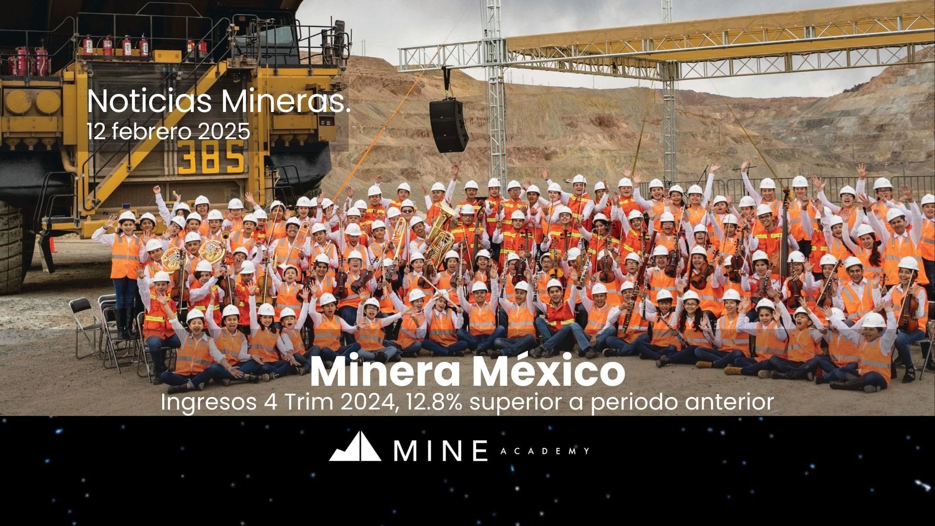 Noticias mineras 12 de febrero, presentada por Sello WiM. La Iniciativa de las mujeres mineras felices.