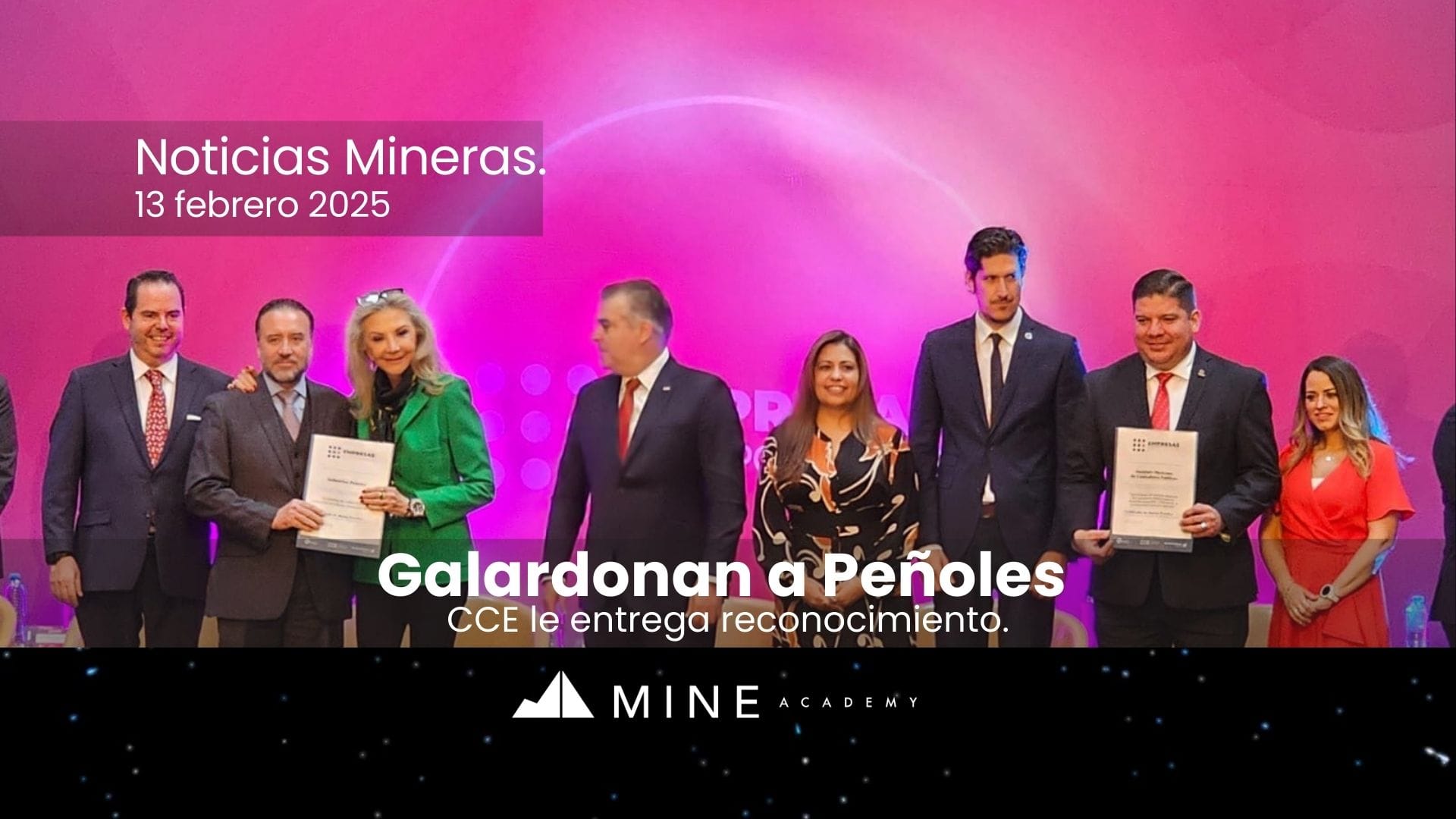 Noticias mineras 13 de febrero, presentadas por Sello WiM. La Iniciativa de las mujeres mineras felices.