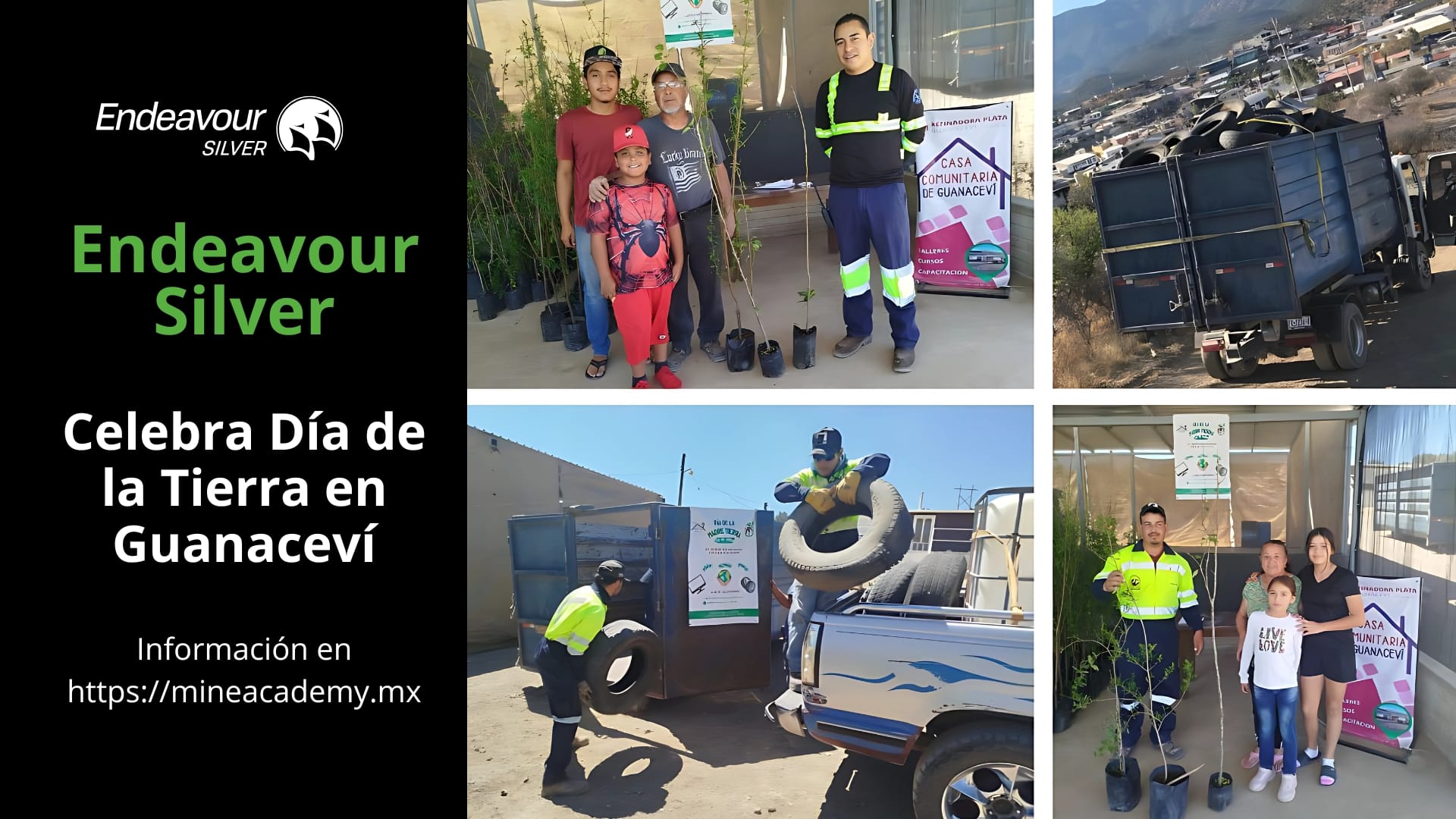 Endeavour Silver celebra el Día de la Tierra con reciclaje y árboles frutales en Guanaceví