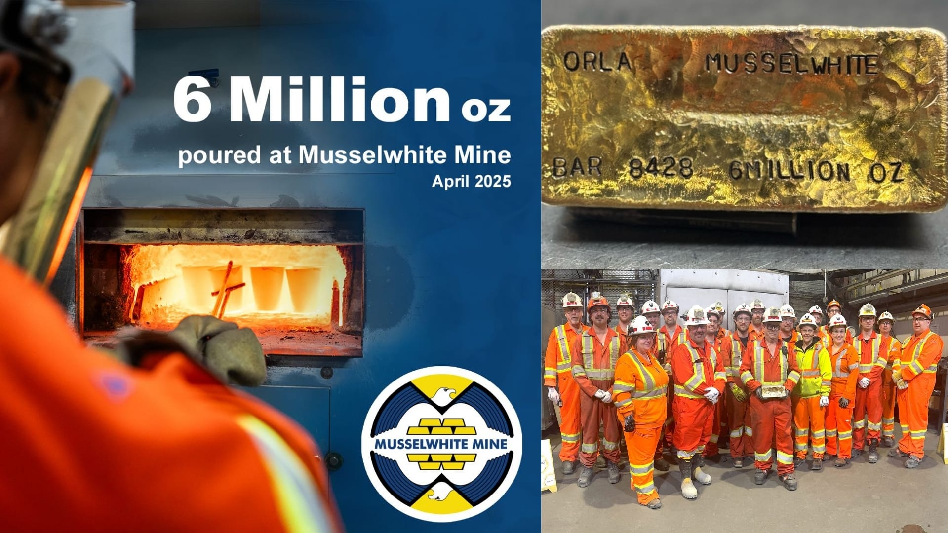 Mina Musselwhite de Orla Mining alcanza las seis millones de onzas de oro vertidas