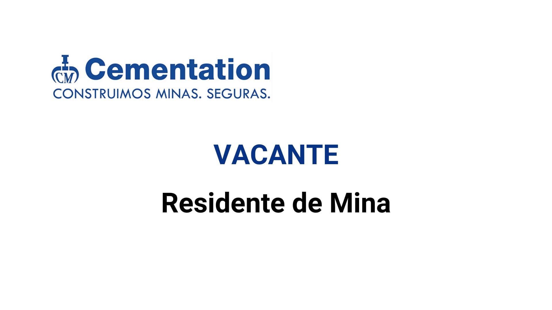Oportunidad Laboral Cementation