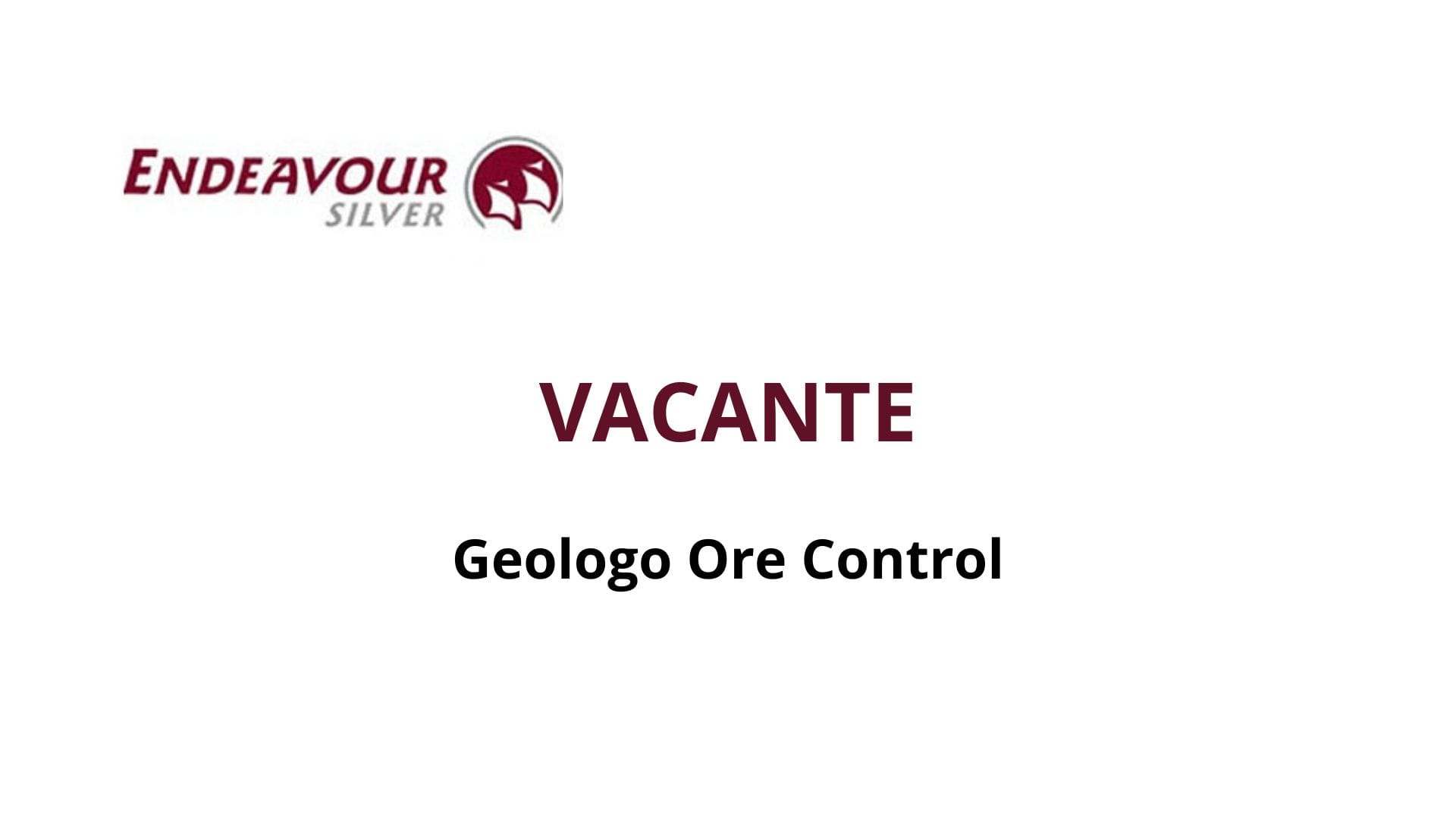 Oportunidad Laboral Endeavour Silver