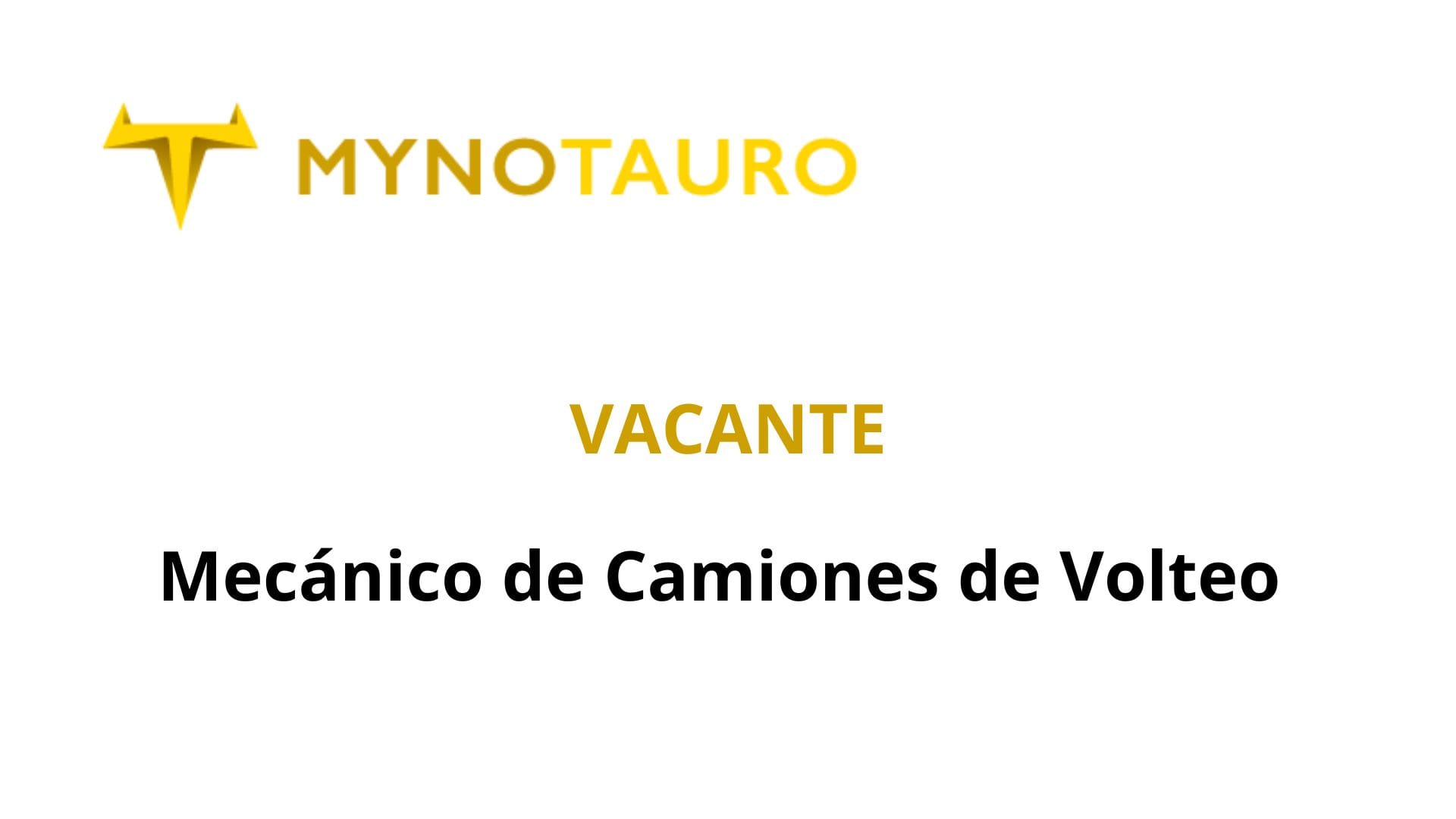 Oportunidad Laboral MYNOTAURO
