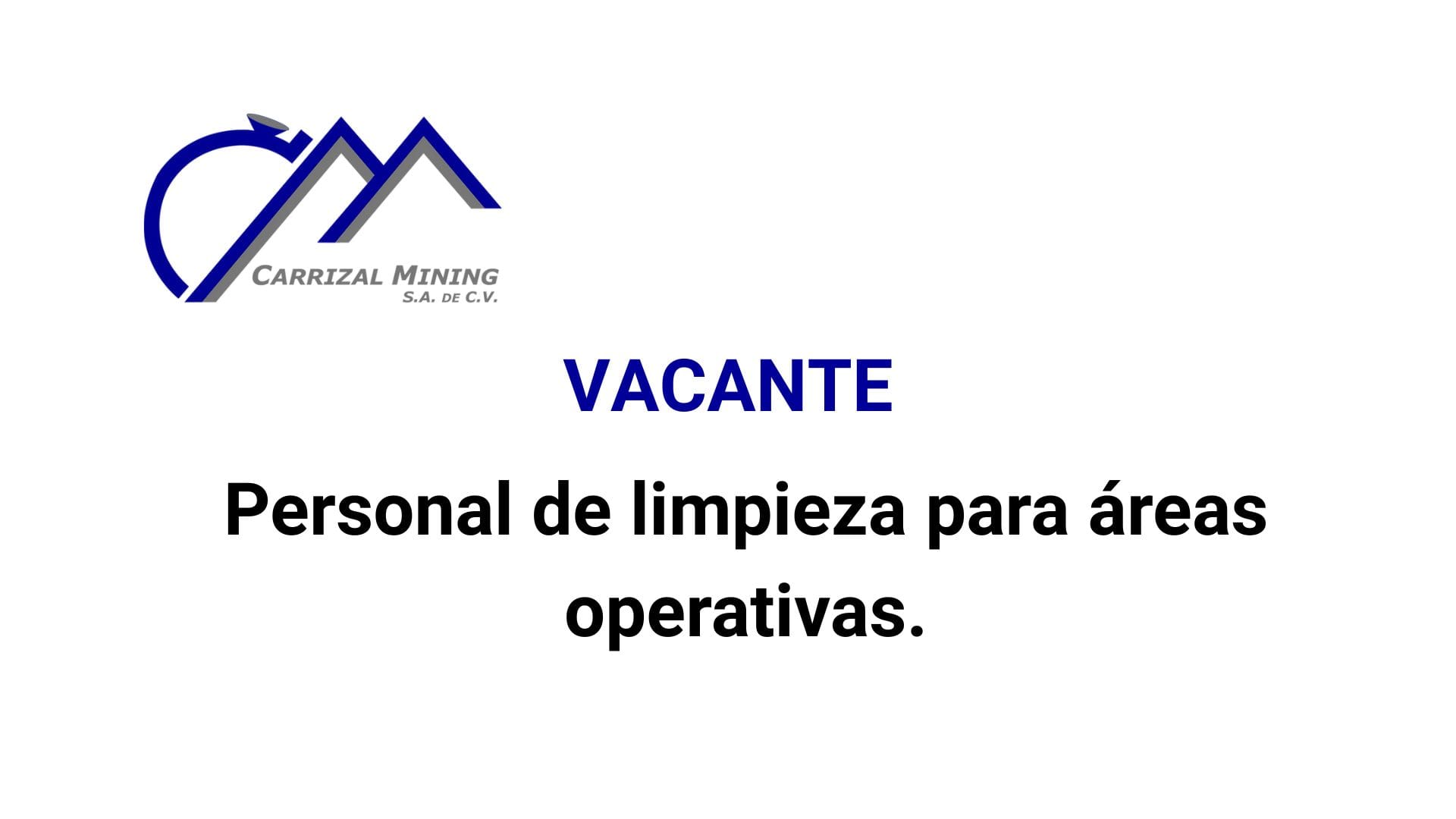 Oportunidad Laboral Carrizal