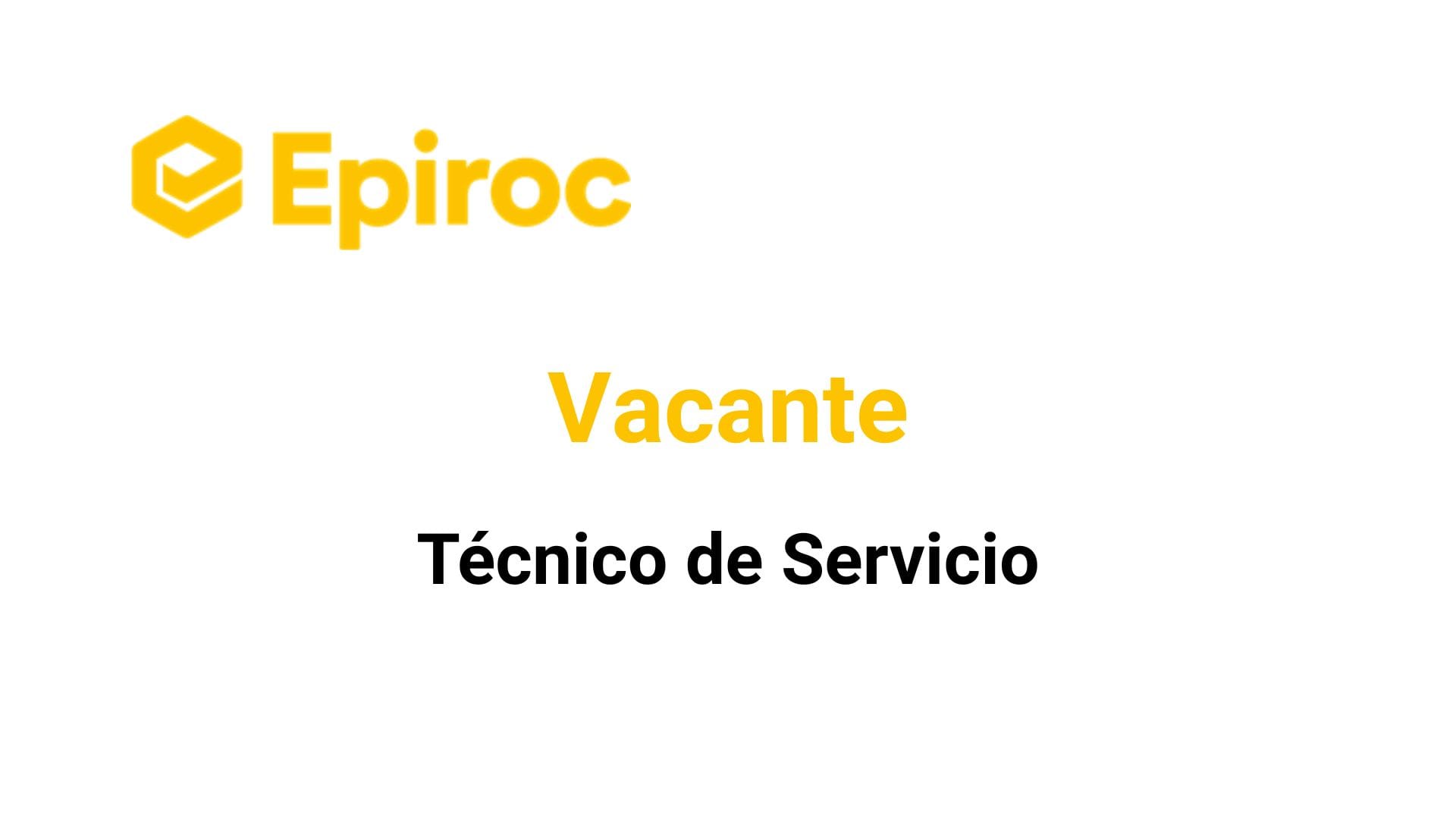 Oportunidad Laboral Epiroc