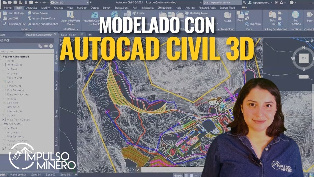 Modelado de macizos rocosos y taludes con Civil 3D Metric.
