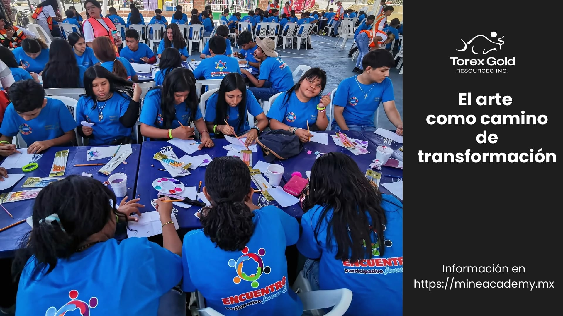 El arte como camino de transformación con apoyo de Minera Media Luna.