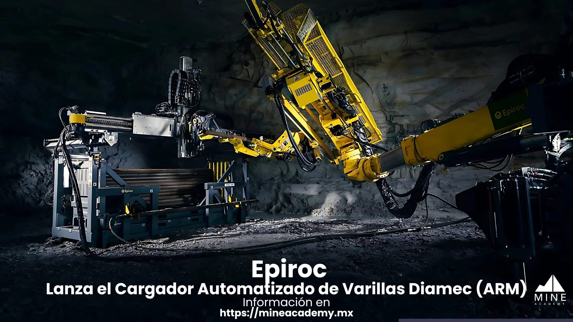 Epiroc lanza el Cargador Automatizado de Varillas Diamec (ARM)