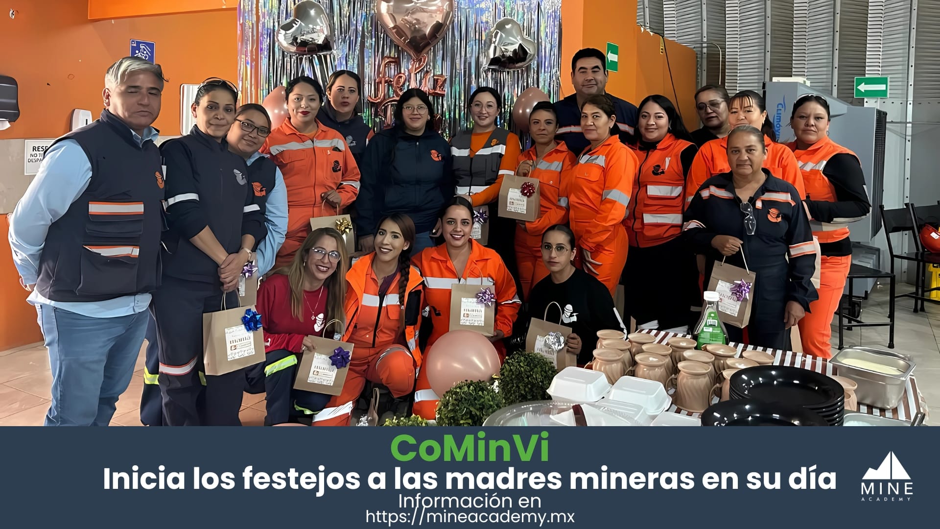 CoMinVi celebra a las madres en minería con un reconocimiento anticipado