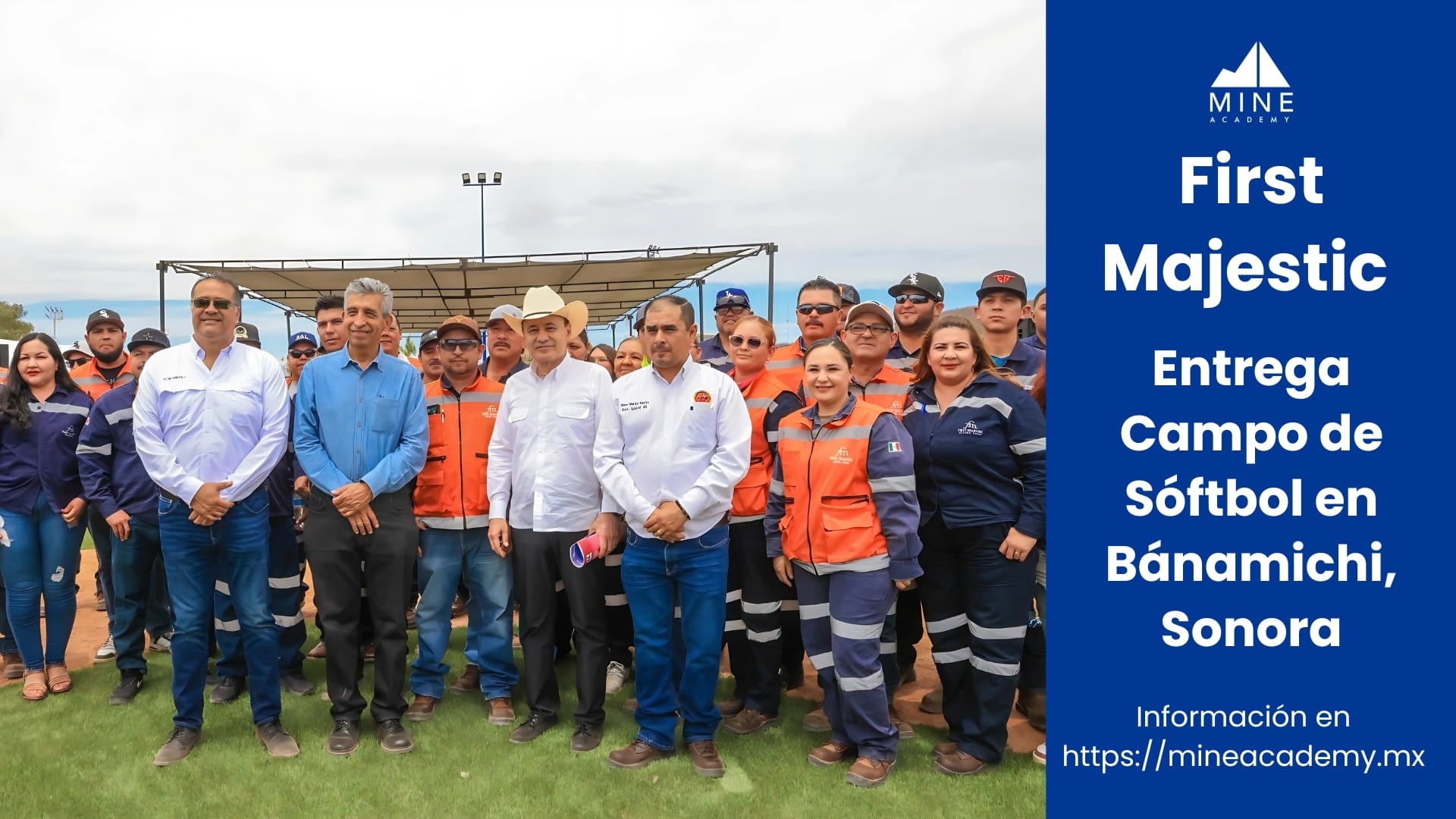 First Majestic Entrega Campo de Sóftbol en Bánamichi, Sonora