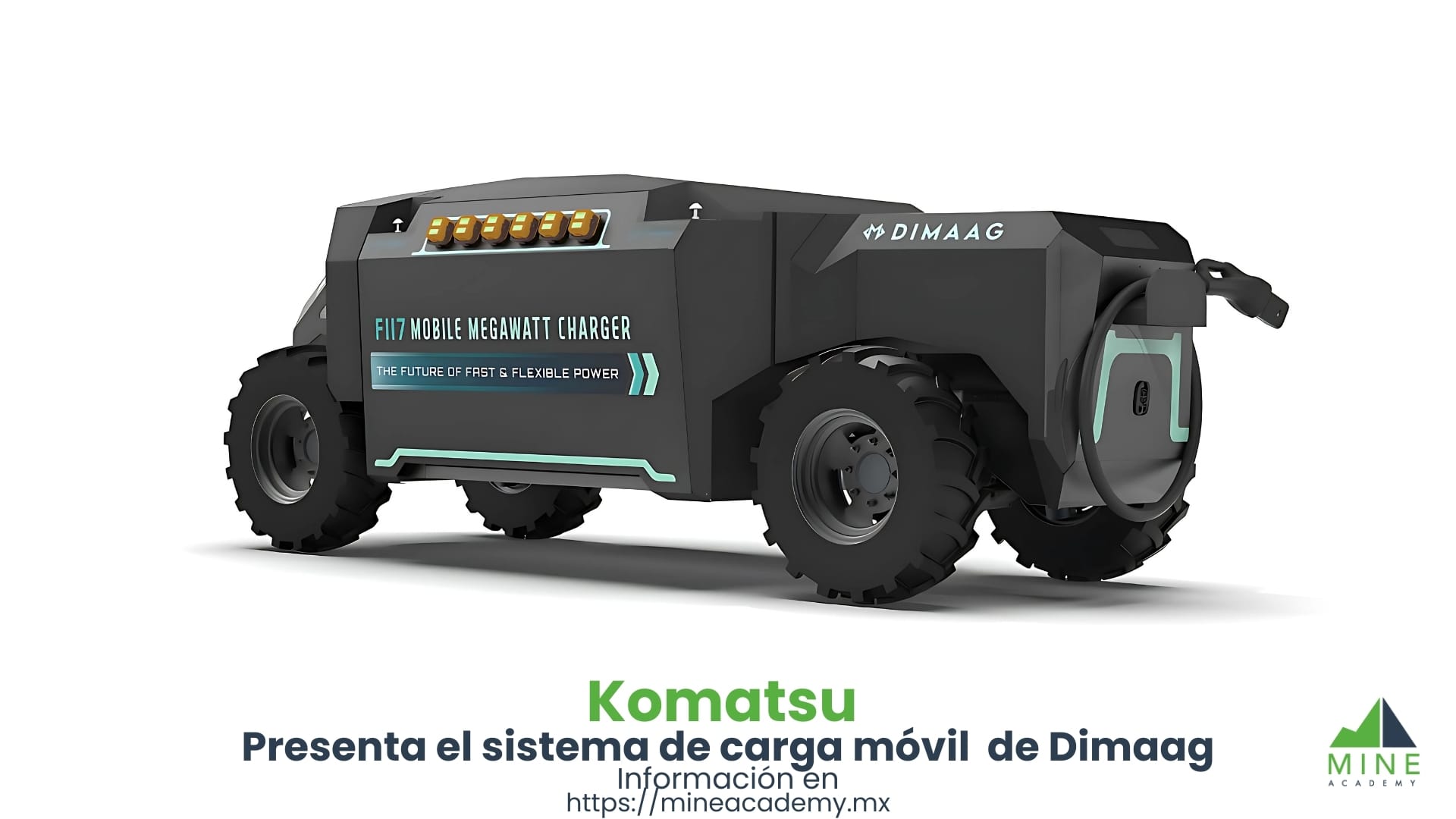 Komatsu presenta el sistema de carga móvil para equipos todoterreno de Dimaag
