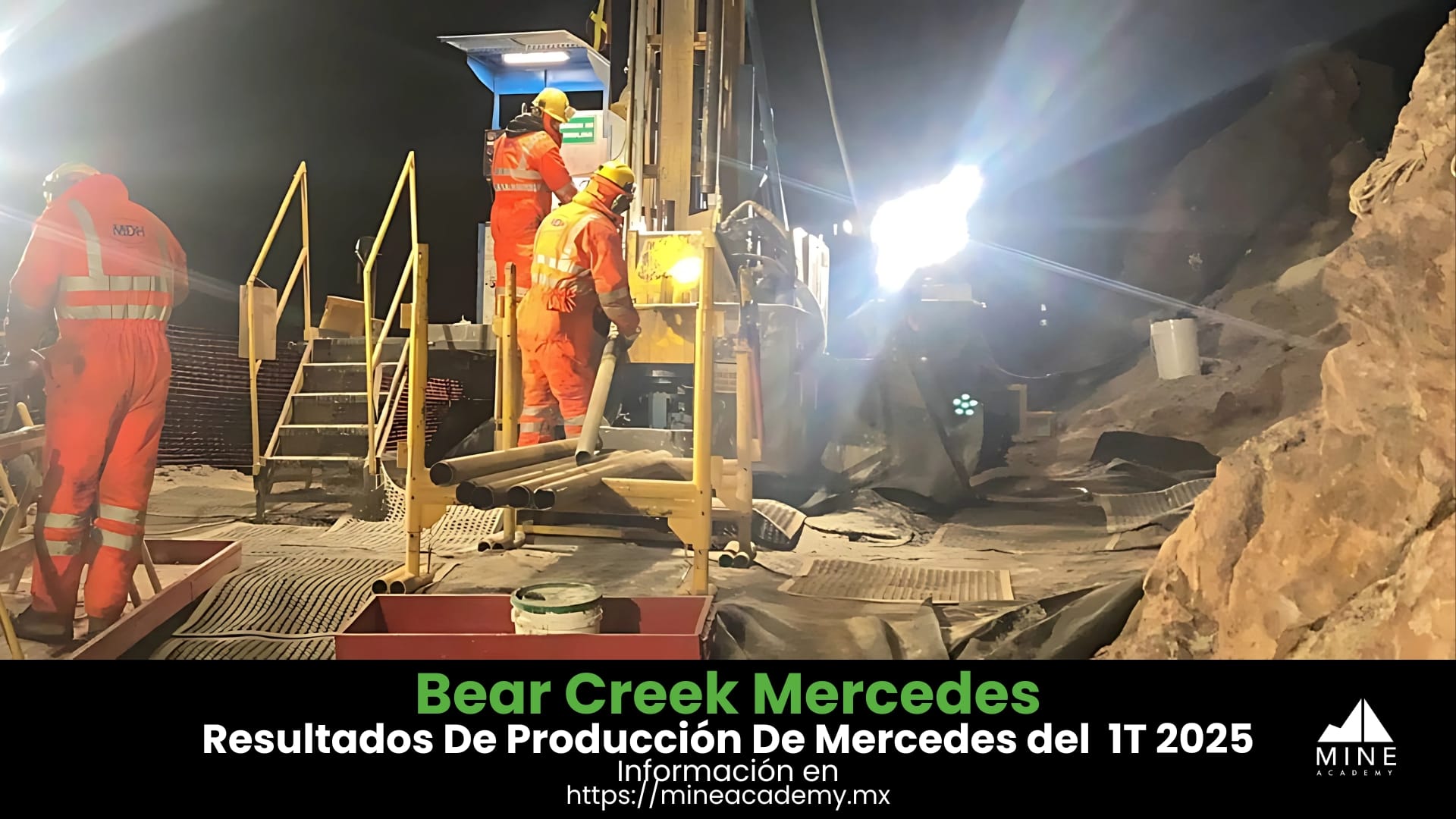 Bear Creek Mining anuncia resultados de Mercedes del primer trimestre de 2025