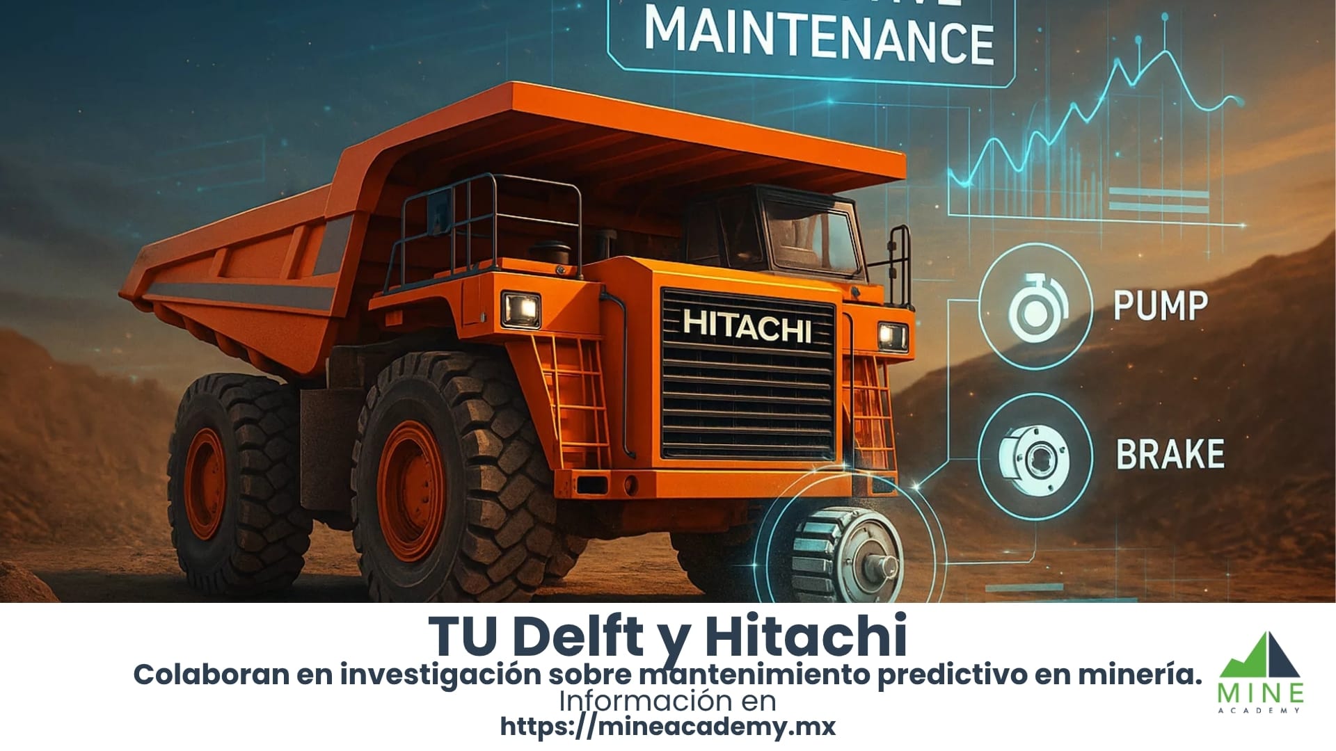 TU Delft y Hitachi colaboran en investigación sobre mantenimiento predictivo en minería.