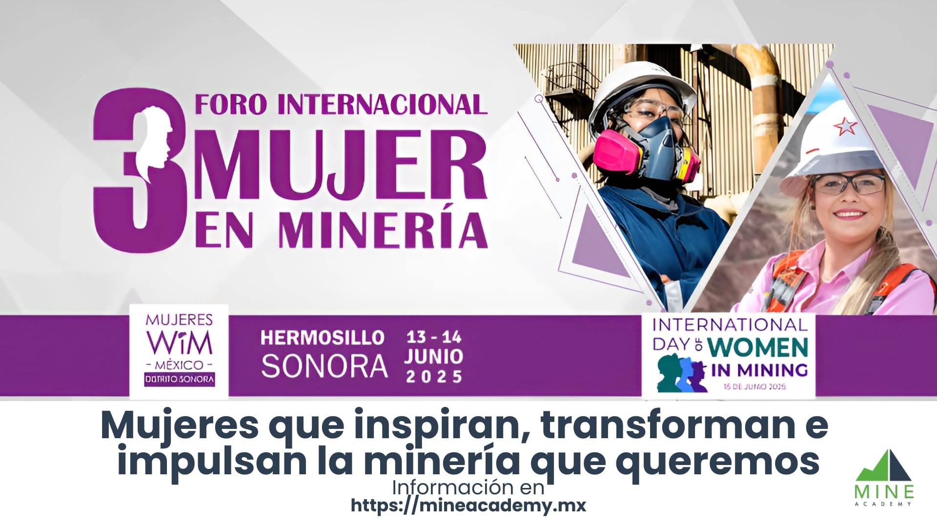 Anuncian el 3er. Foro Internacional Mujer en Minería, con enfoque en equidad de género y liderazgo