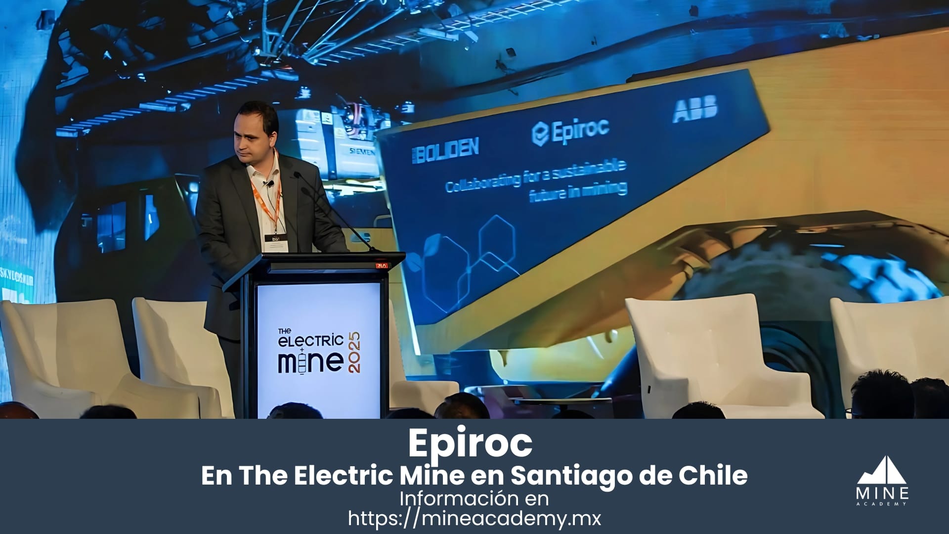 Un primer día electrizante para Epiroc en The Electric Mine en Santiago de Chile.