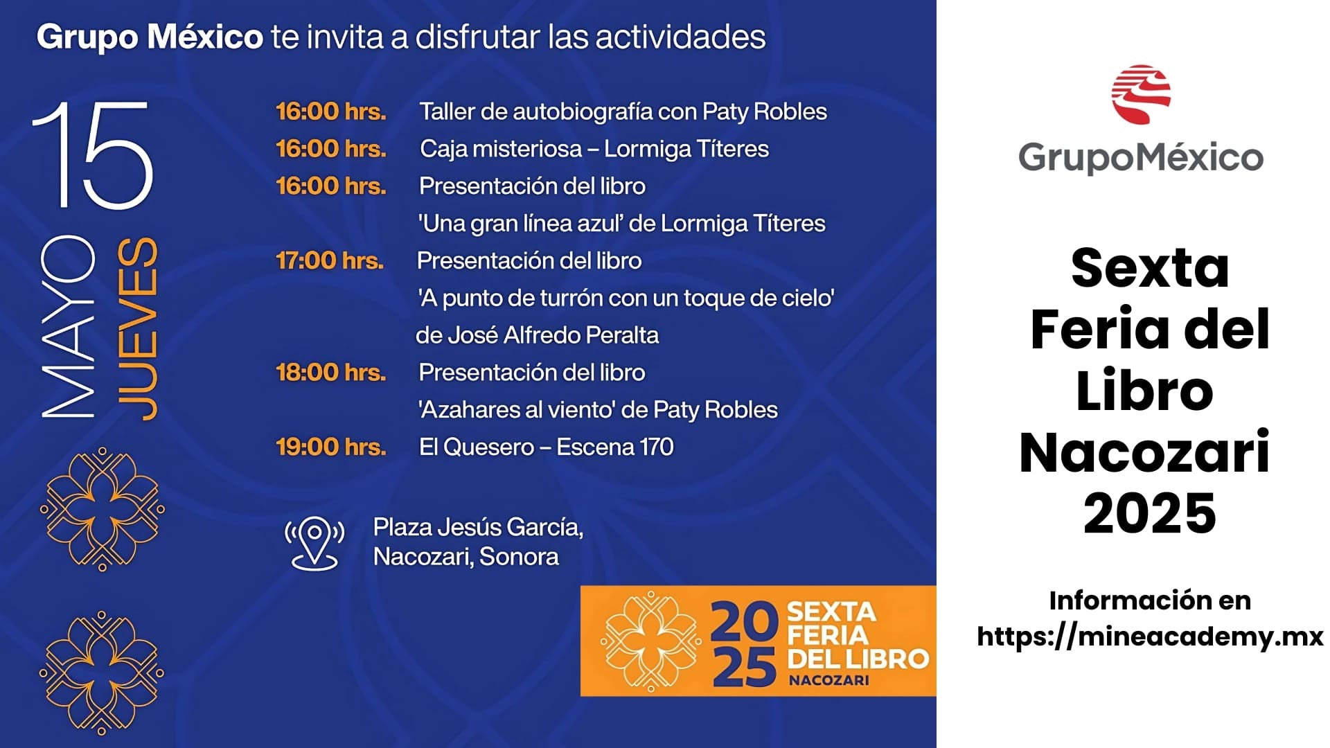 Grupo México celebra la sexta edición de la Feria del Libro en Nacozari