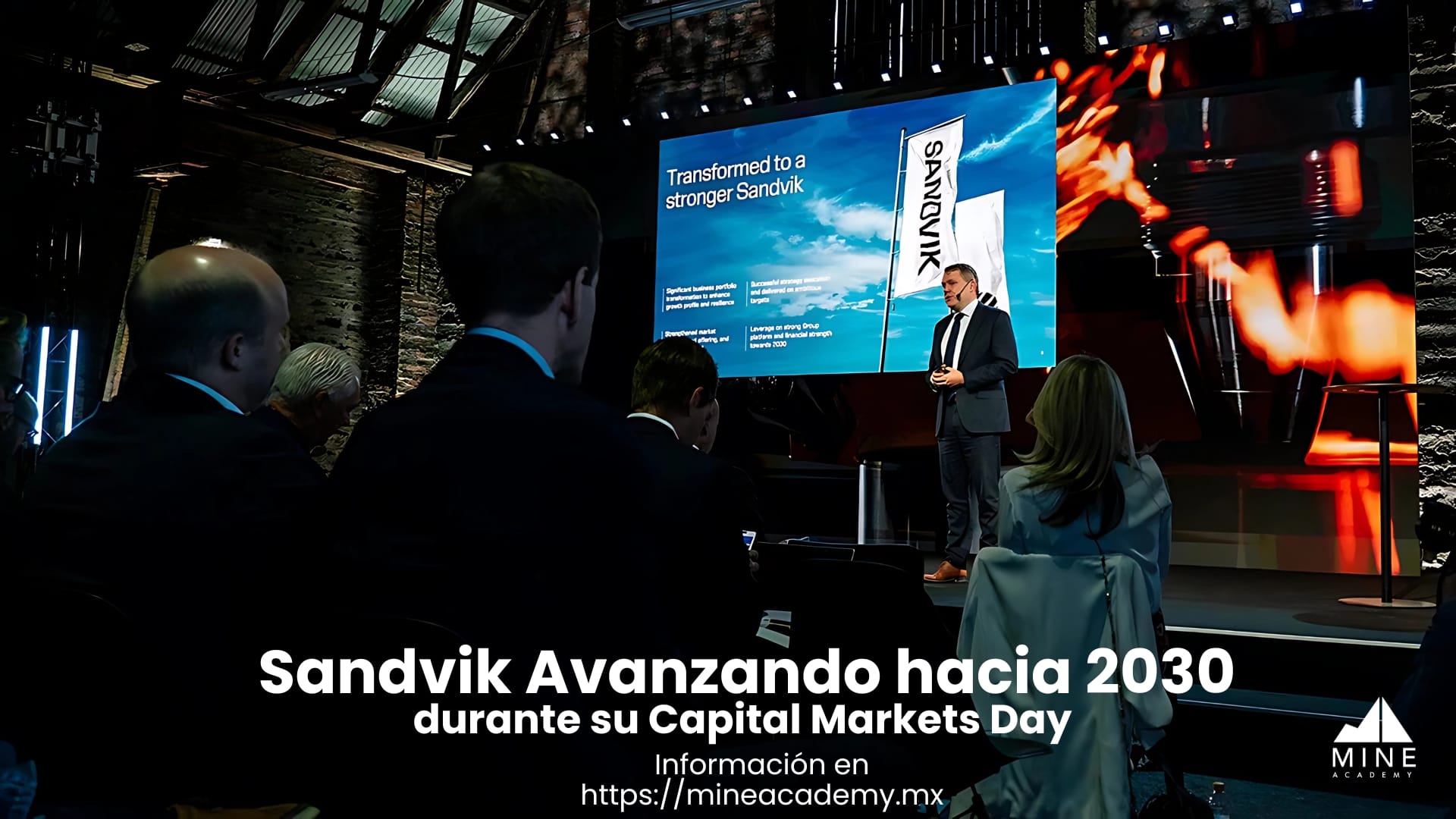 Sandvik presenta estrategia "Avanzando hacia 2030" durante su Capital Markets Day en Gimo, Suecia