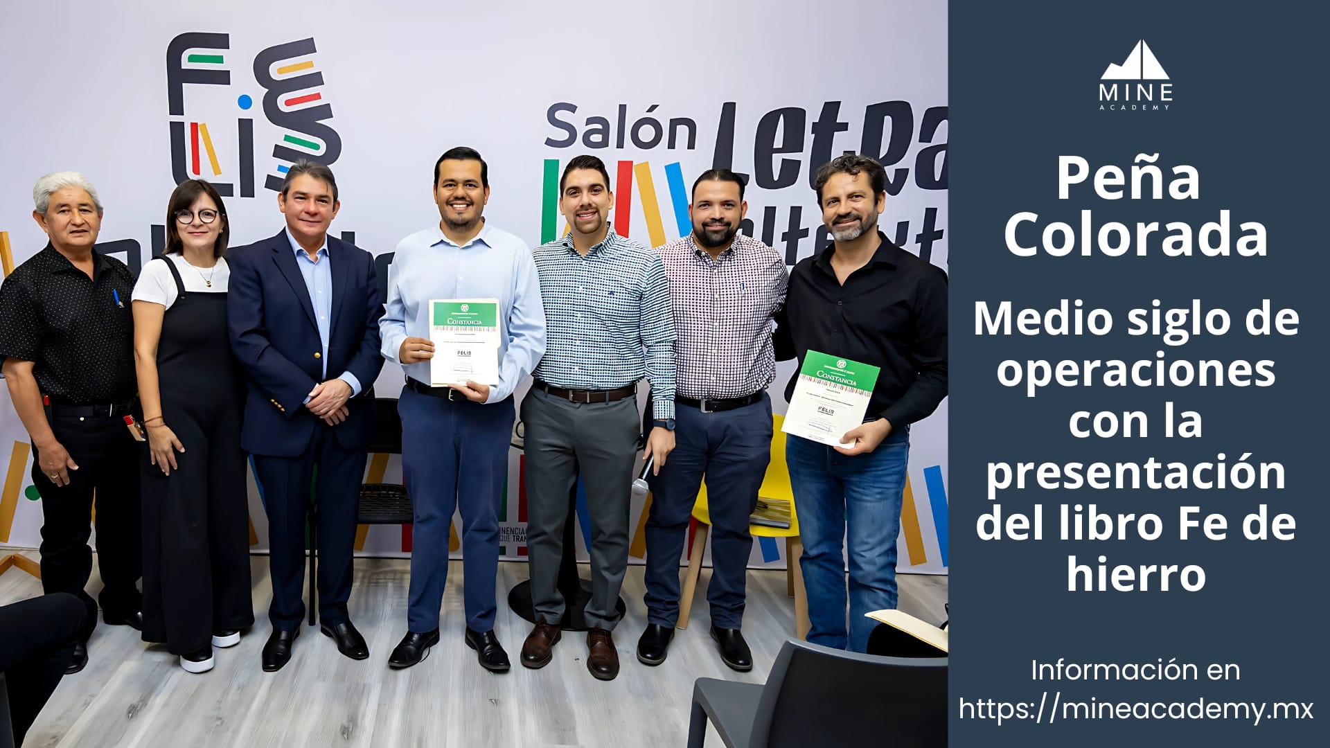 Peña Colorada celebra medio siglo de operaciones con la presentación del libro Fe de hierro