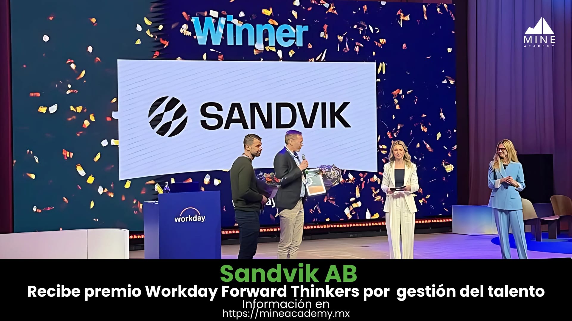 Sandvik AB recibe el premio Workday Forward Thinkers por innovación en gestión del talento