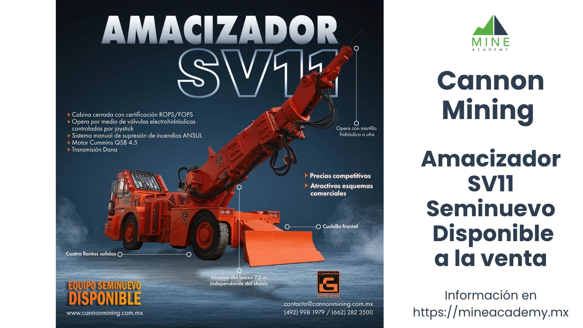 Amacizador Cannon SV11 Seminuevo a la venta directo con la marca.