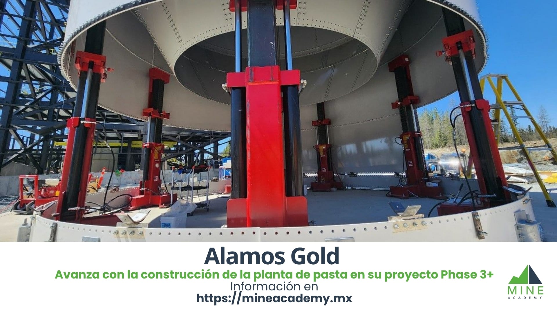 Alamos Gold avanza con la construcción de la planta de pasta en su proyecto Phase 3+