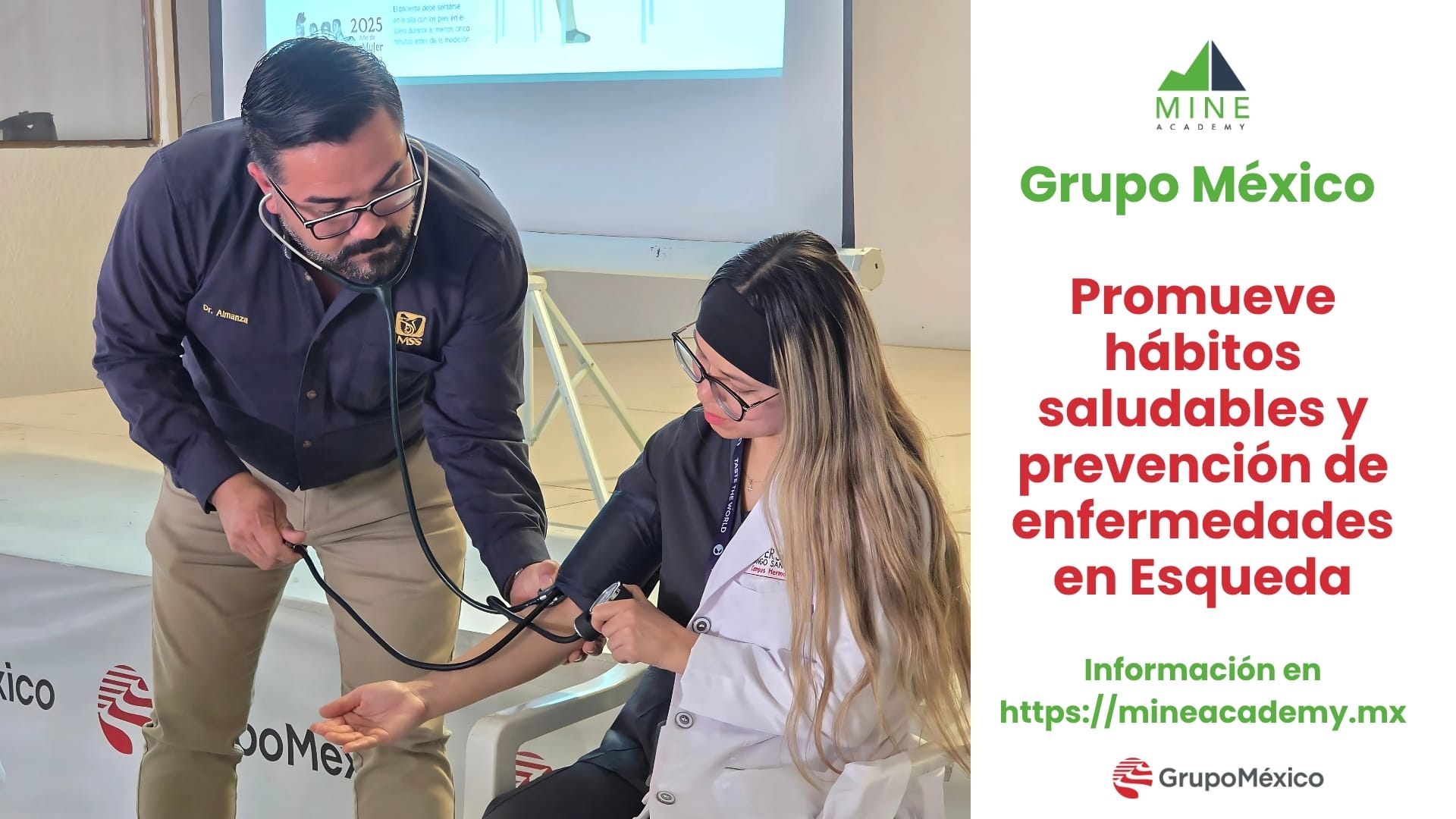 Promueve Grupo México hábitos saludables y prevención de enfermedades en Esqueda