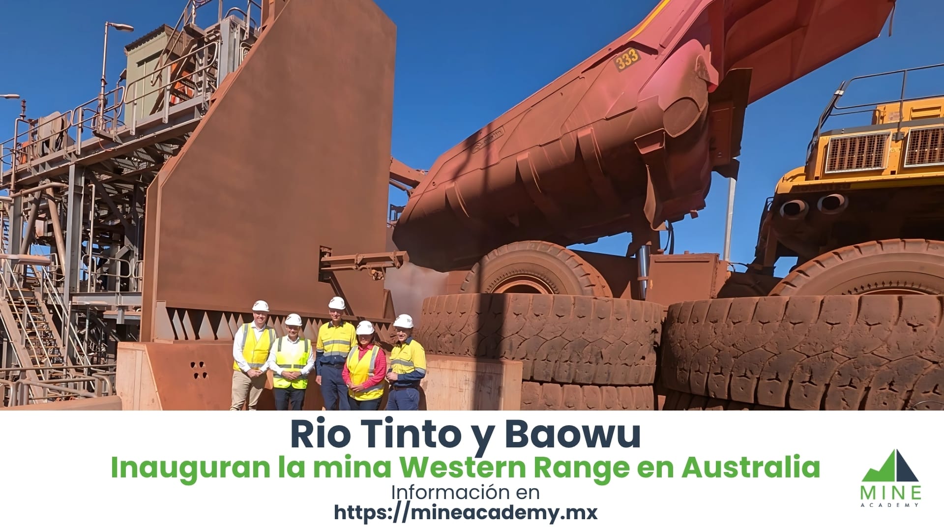 Rio Tinto y Baowu inauguran oficialmente la mina Western Range en Australia Occidental