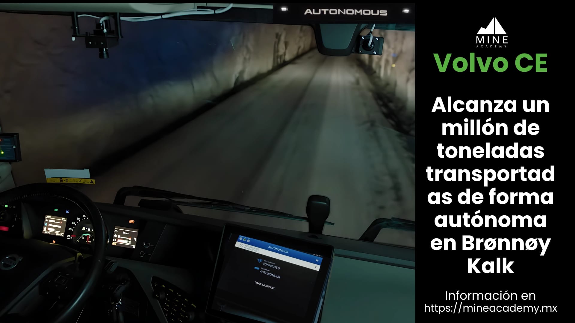 Volvo alcanza un millón de toneladas transportadas de forma autónoma en Brønnøy Kalk, Noruega