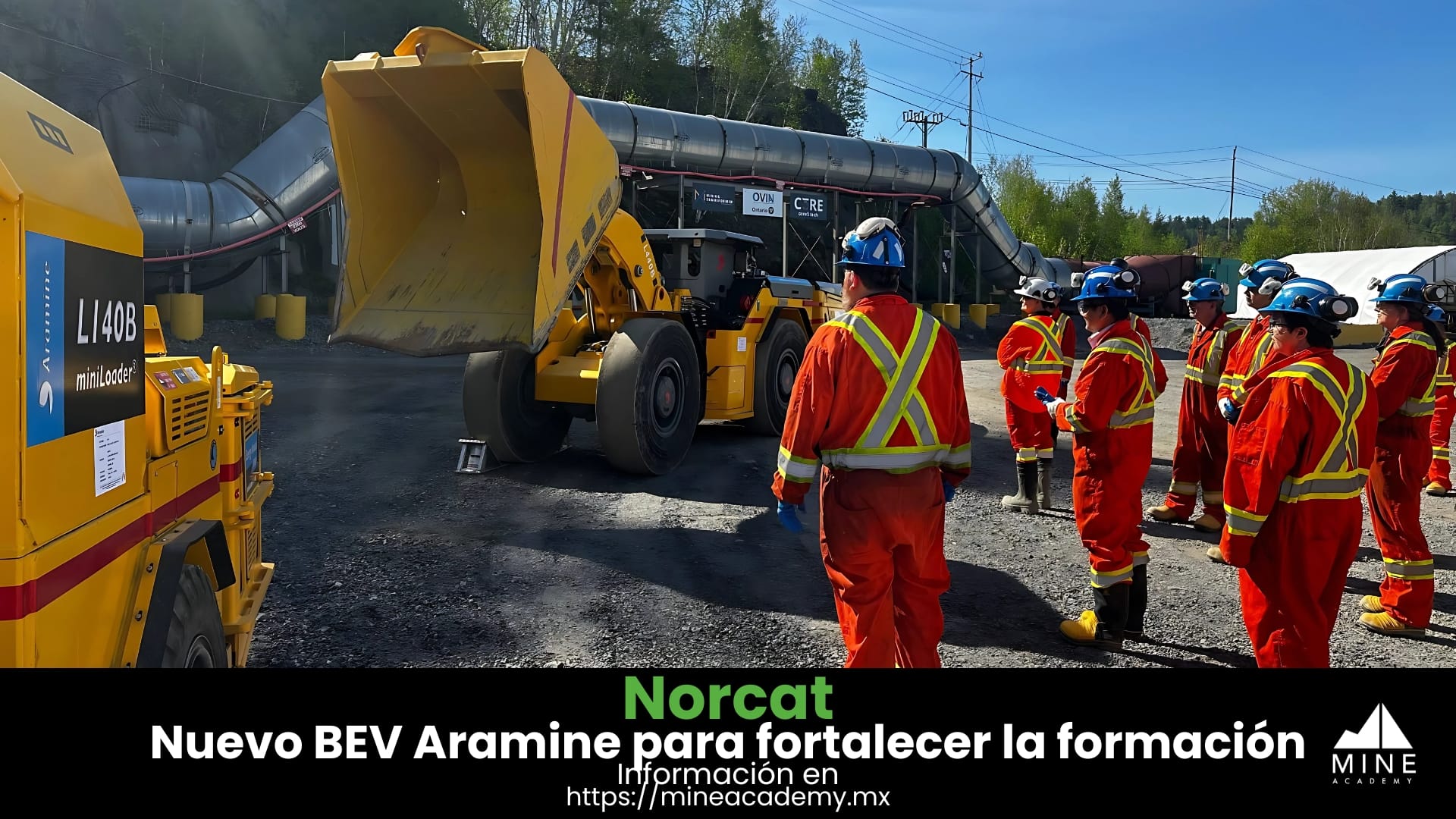 NORCAT incorpora un nuevo BEV para fortalecer la formación en minería subterránea