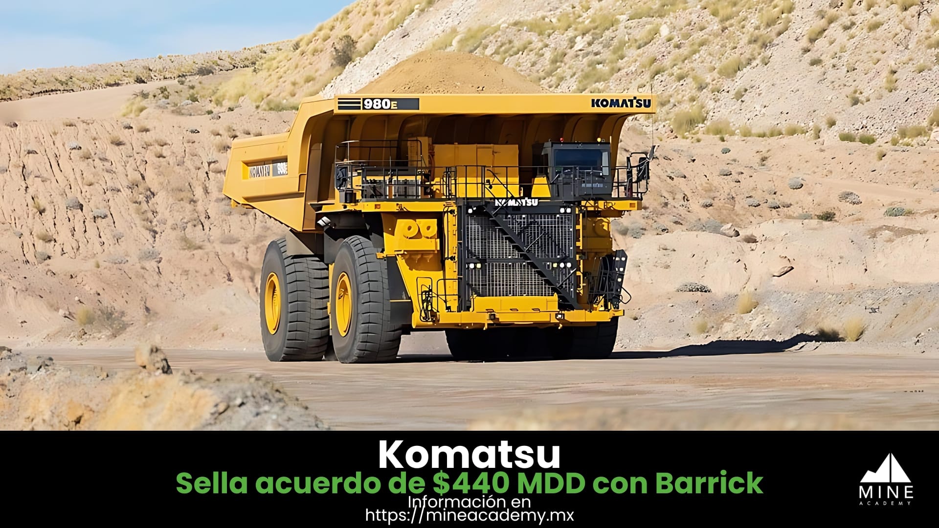 Barrick y Komatsu sellan acuerdo de $440 MDD para equipos de minería en Reko Diq, Pakistán