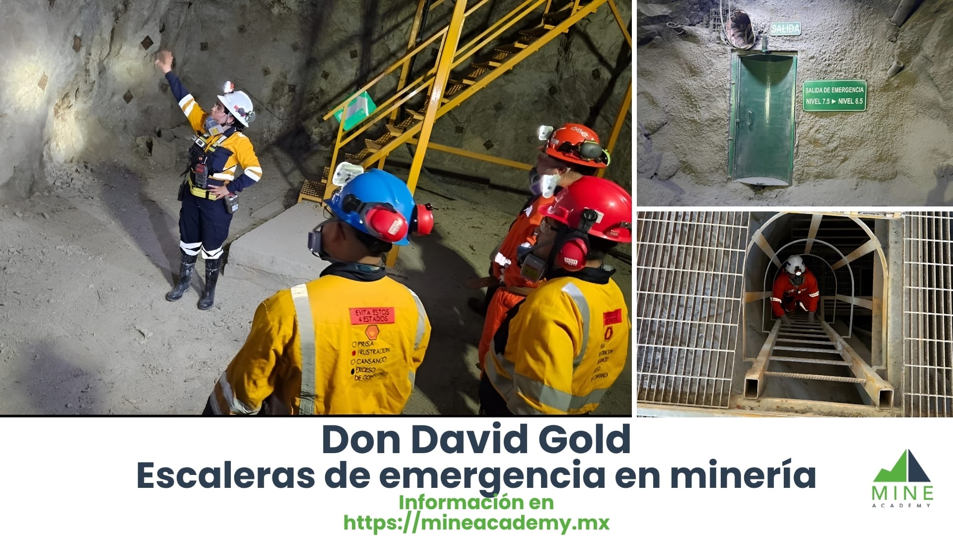 Escaleras de emergencia en minería: seguridad que salva vidas