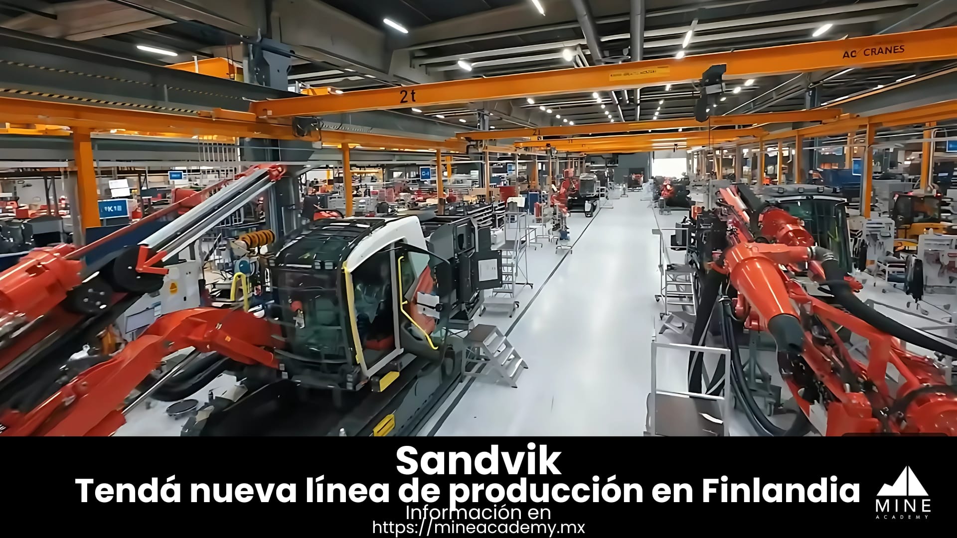 Sandvik anuncia nueva línea de producción en Finlandia de equipos de superficie.